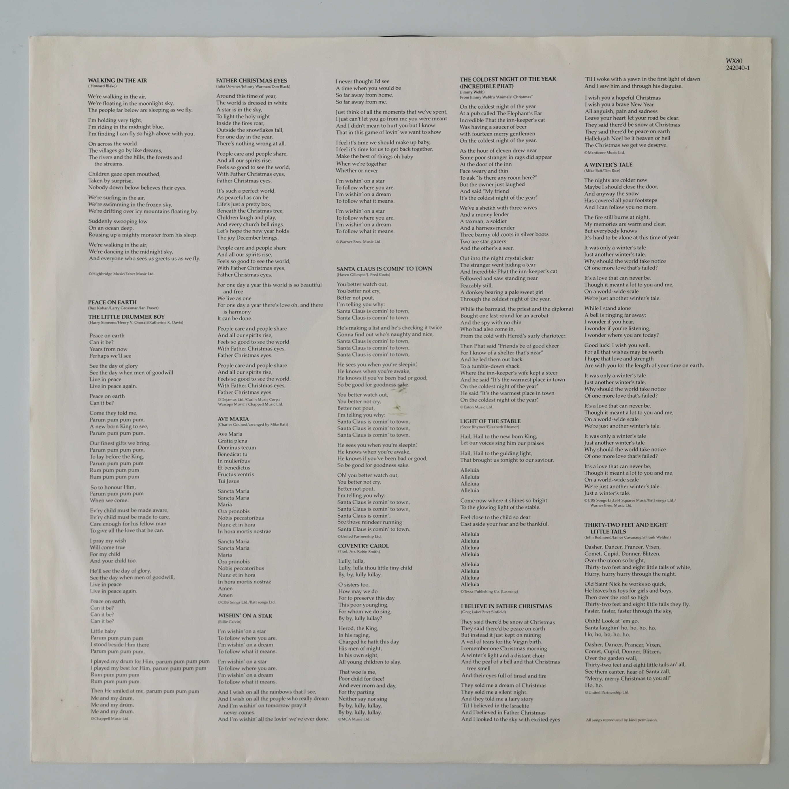 Elaine Paige - Christmas Viny LP