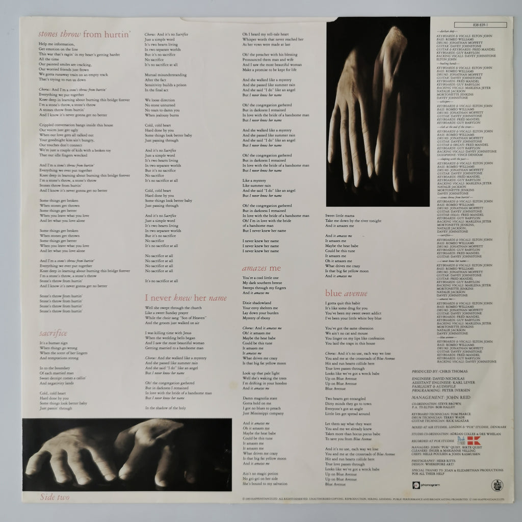 Elton John – Sleeping With The Past Vinyl LP