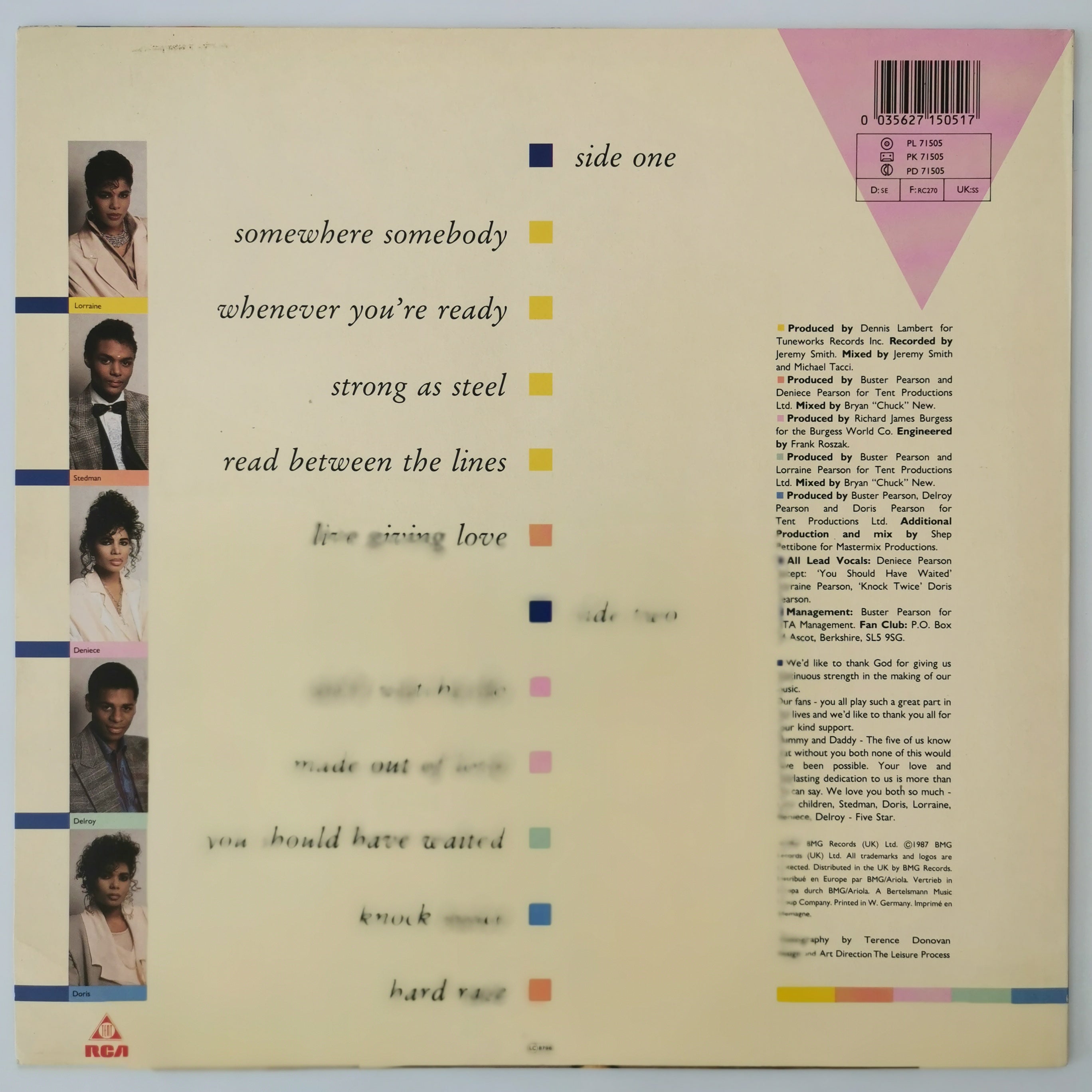 Five Star – Between The Lines Vinyl LP