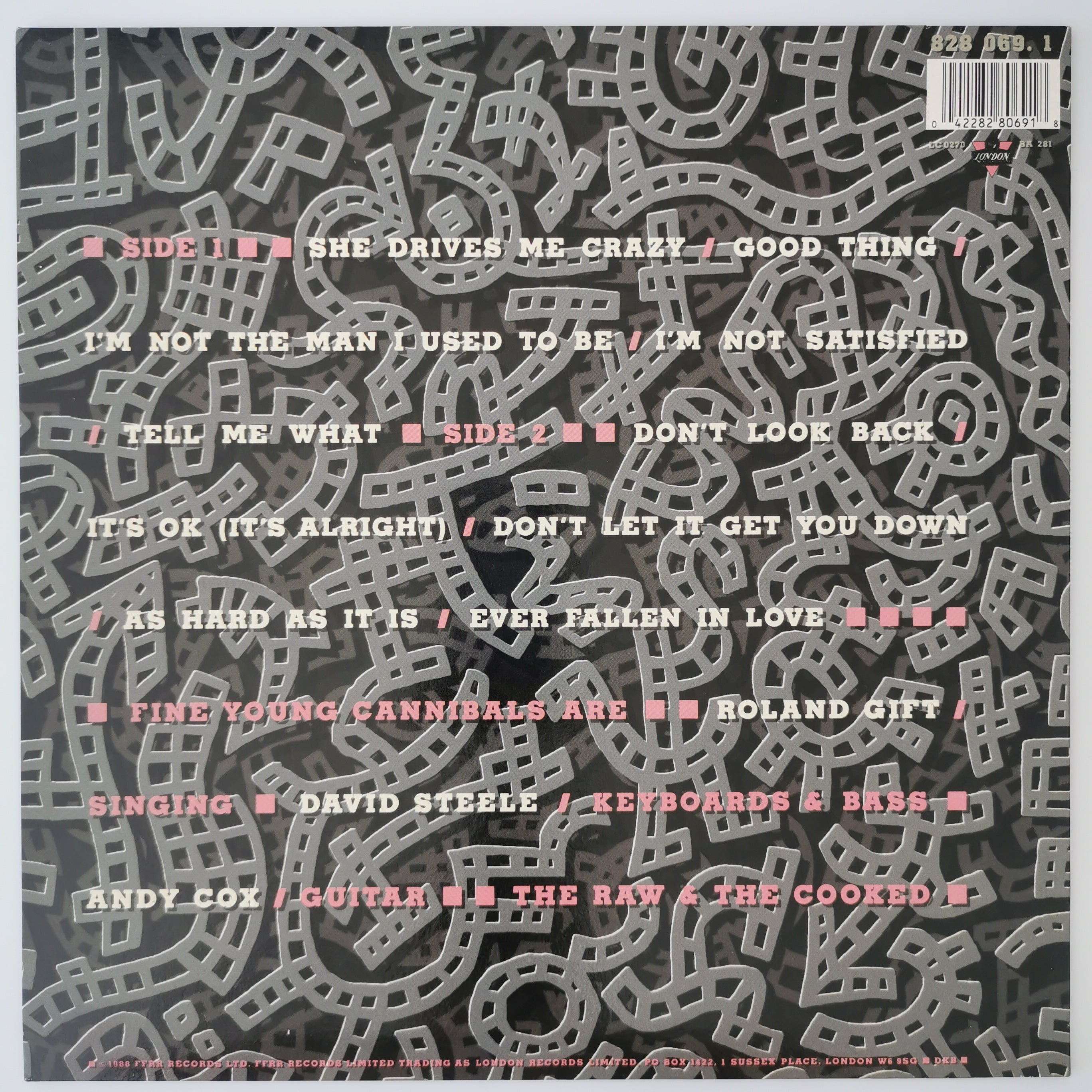 Fine Young Cannibals - The Raw & The Cooked Vinyl LP