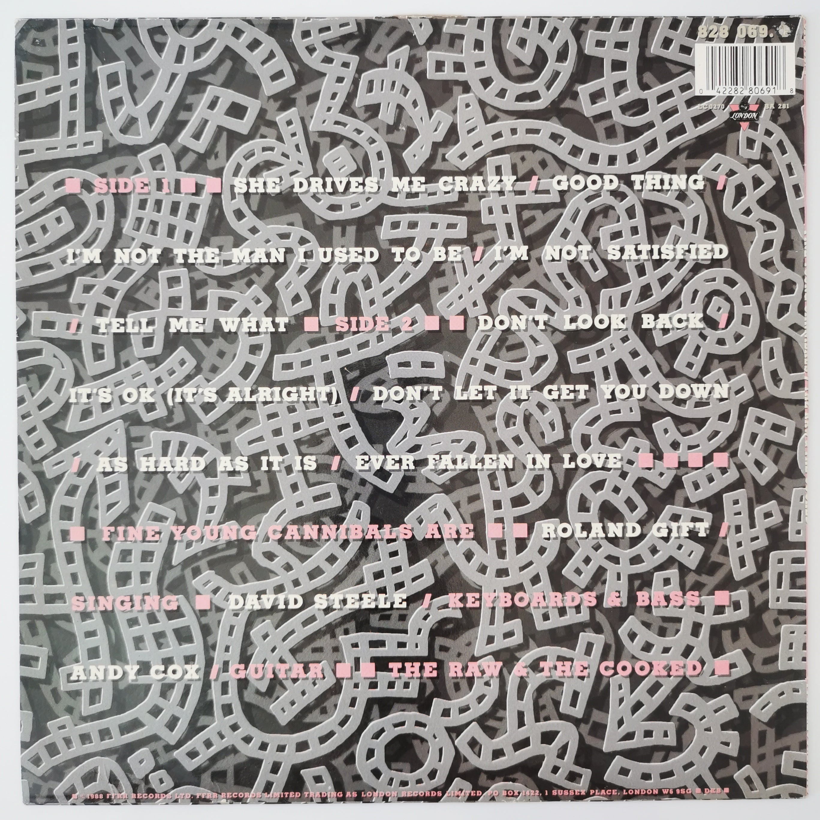 Fine Young Cannibals - The Raw & The Cooked Vinyl LP