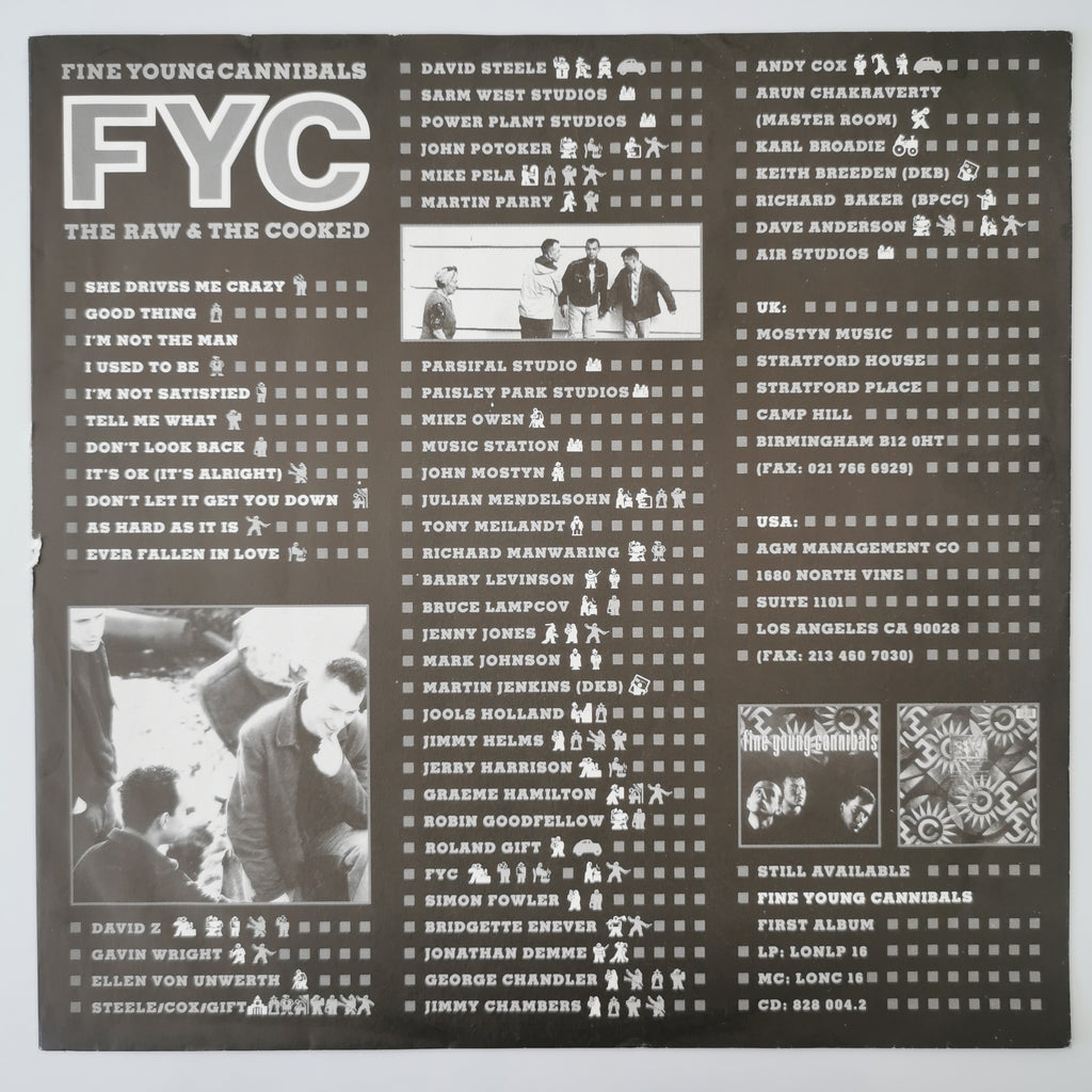 Fine Young Cannibals - The Raw & The Cooked Vinyl LP