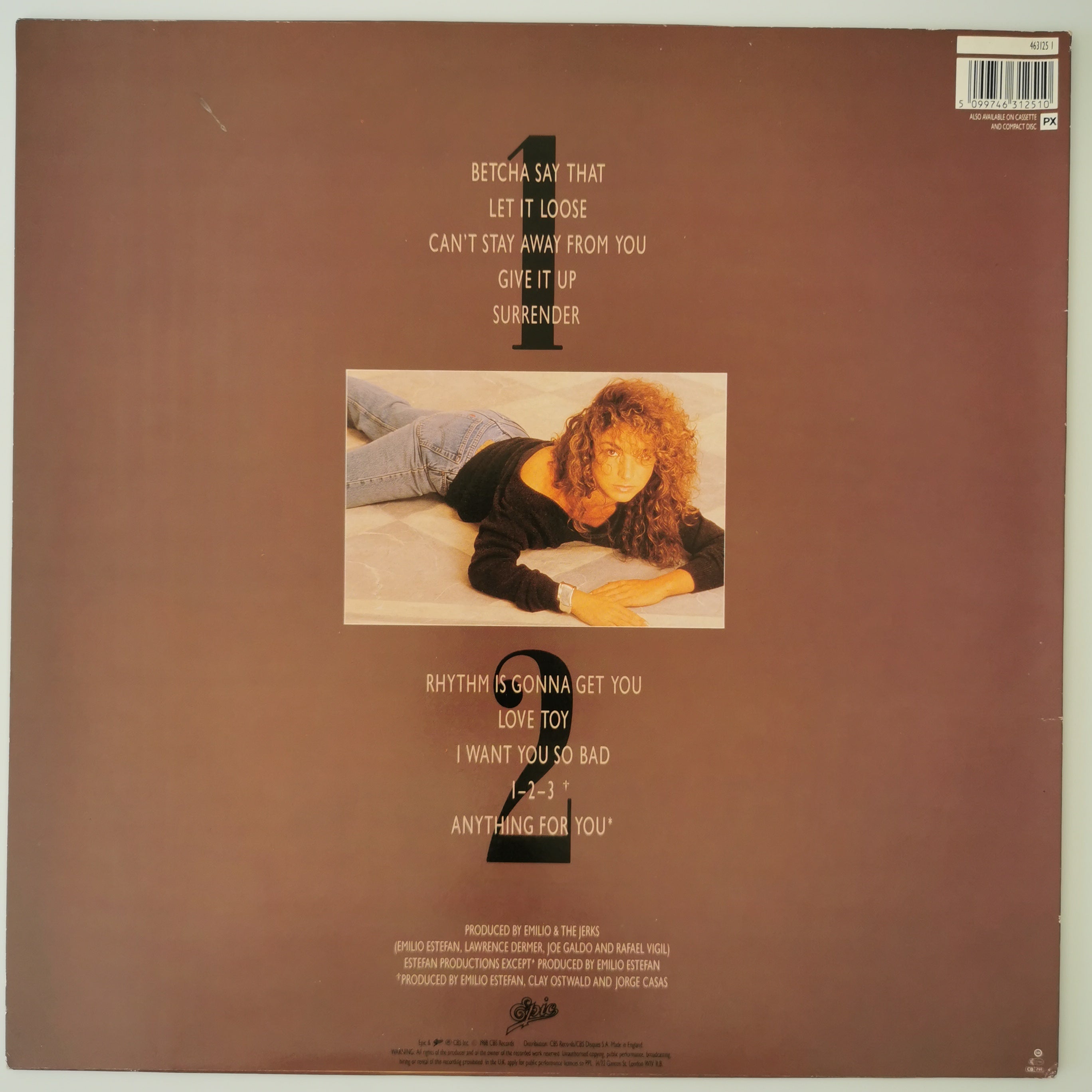 Gloria Estefan Anything For You Vinyl LP