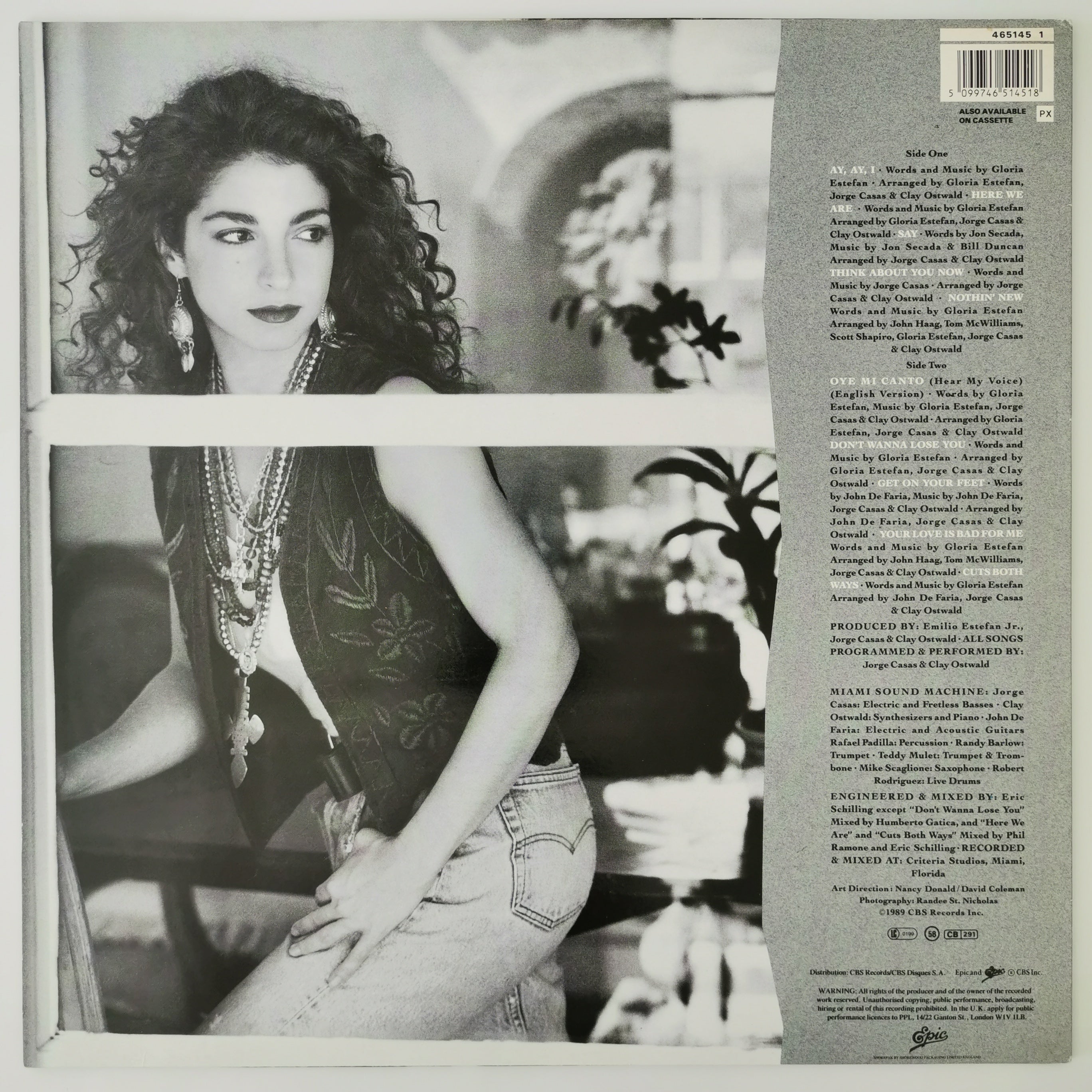 Gloria Estefan Cuts Both Ways Vinyl LP