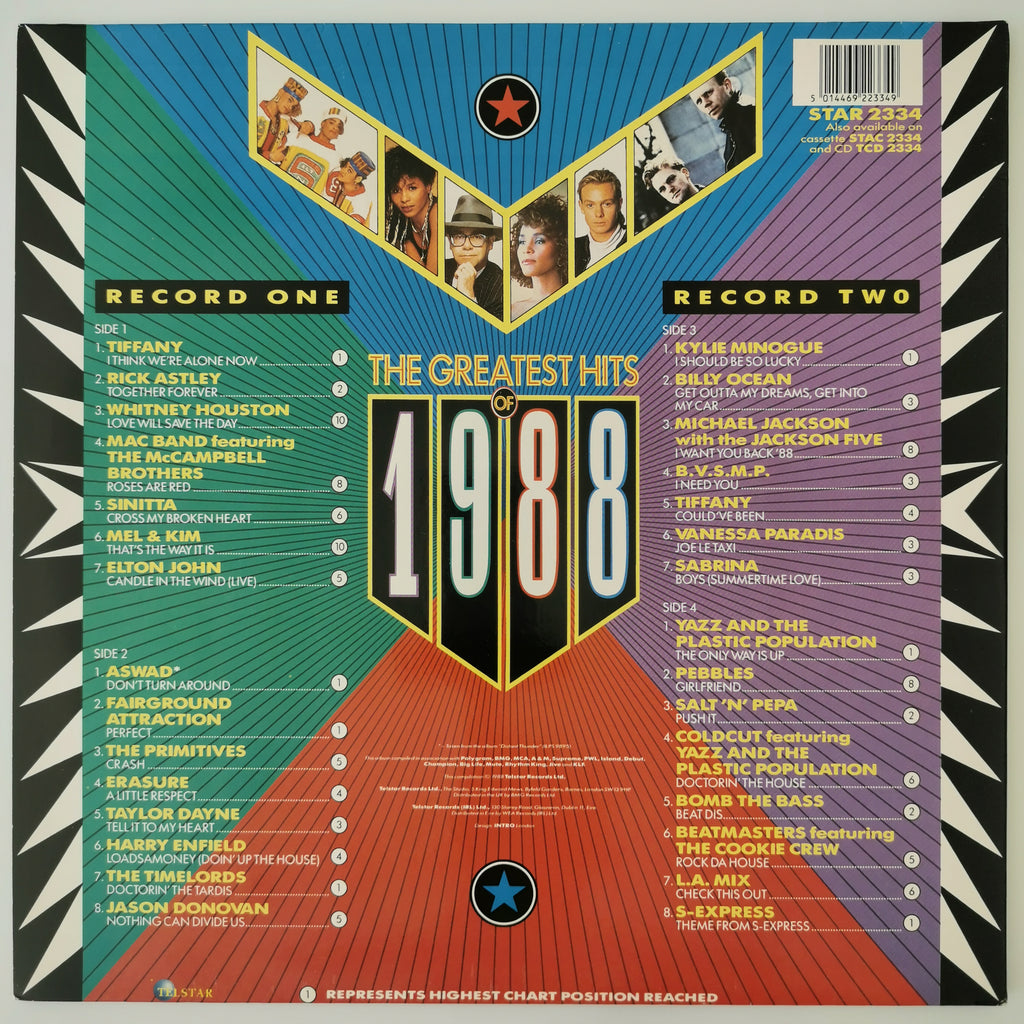 The Greatest Hits Of 1988 Double Vinyl LP