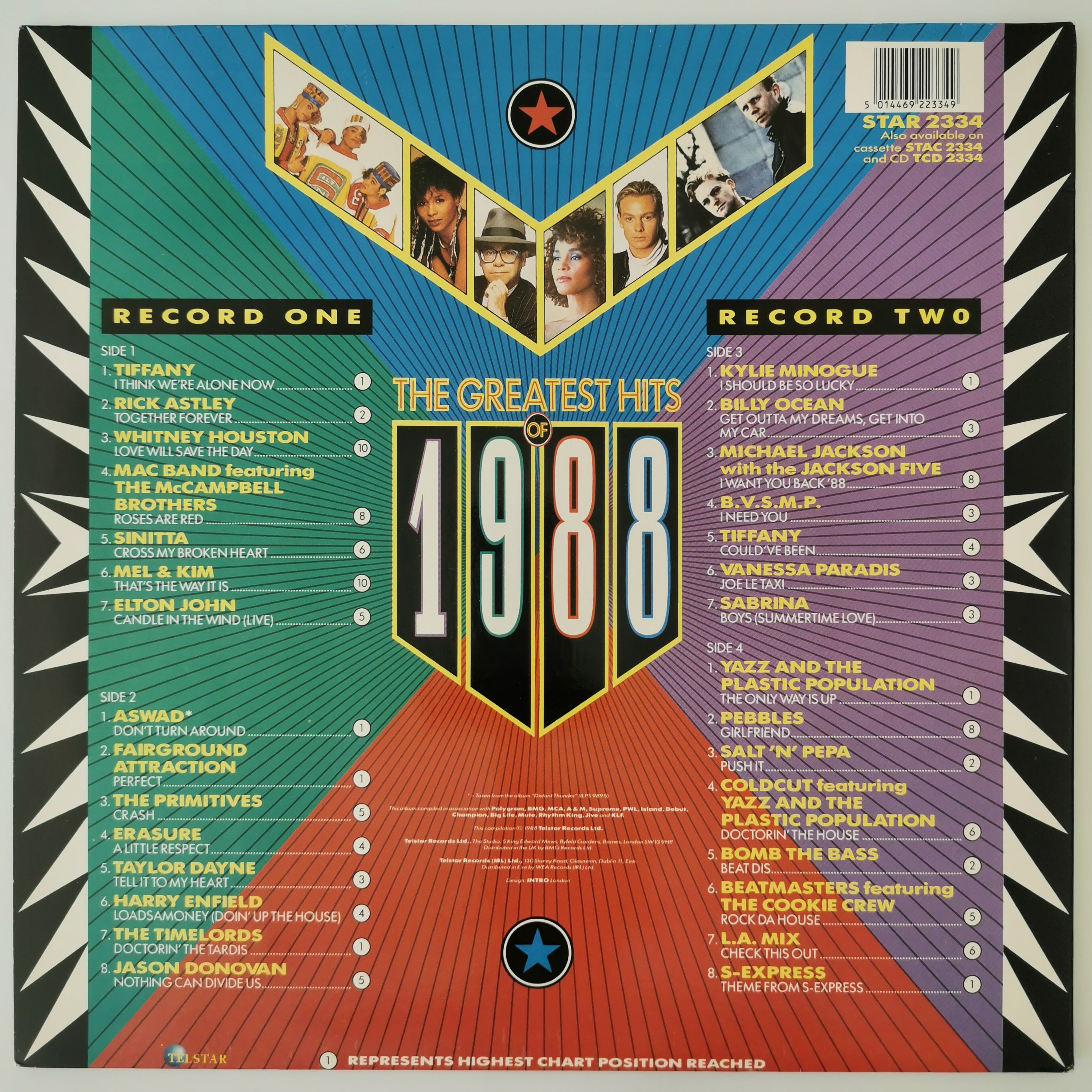 The Greatest Hits Of 1988 Double Vinyl LP