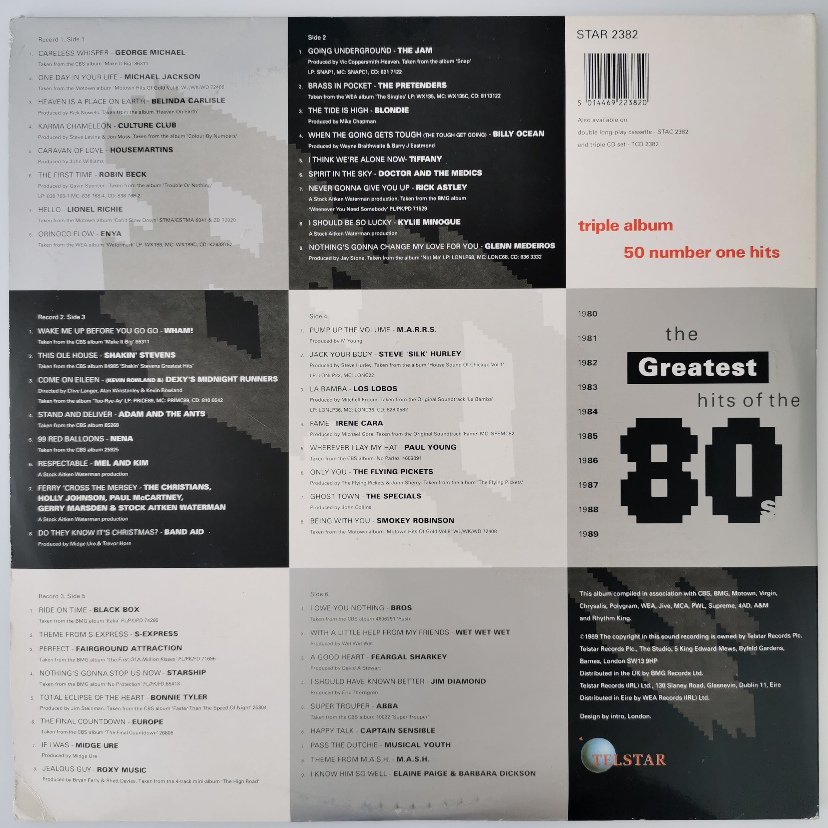 The Greatest Hits Of The 80's Vinyl 3 LP