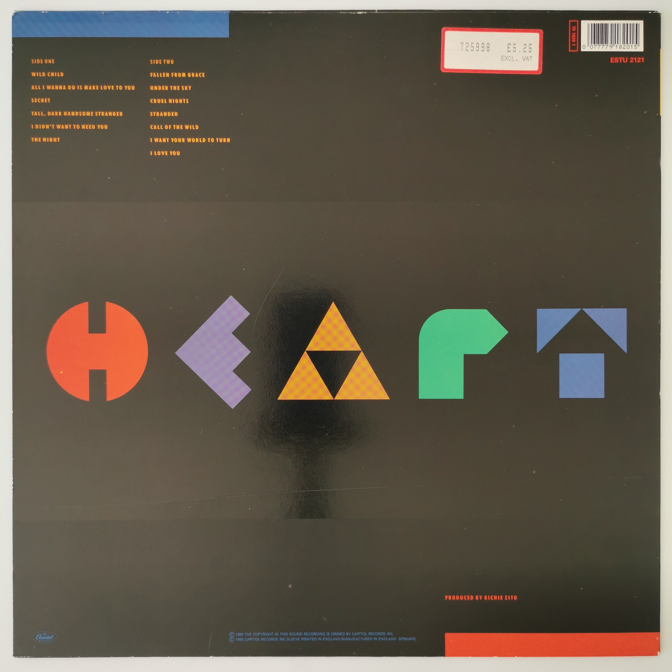 Heart – Brigade Vinyl LP 1990