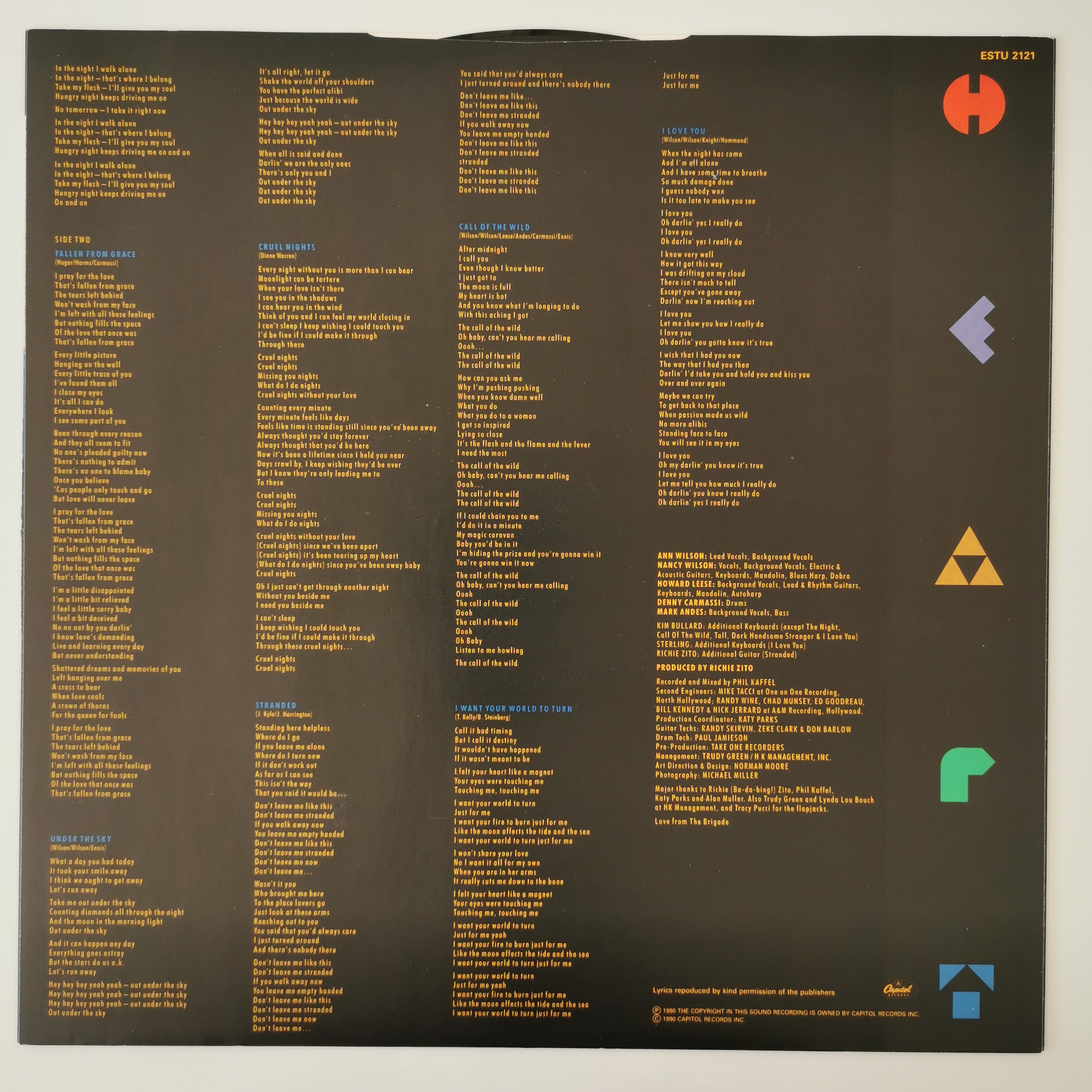 Heart – Brigade Vinyl LP 1990