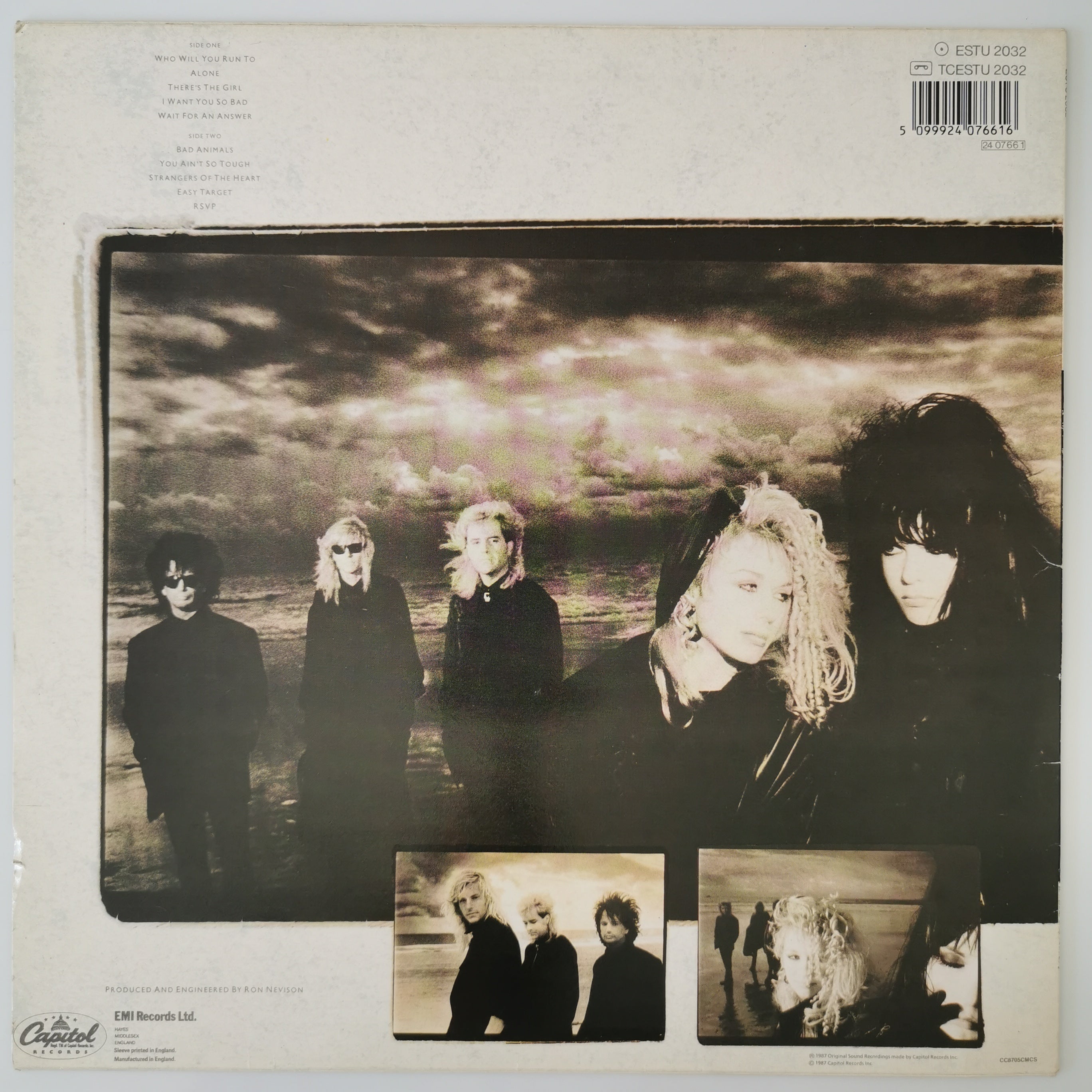 Heart – Bad Animals Vinyl LP 1987