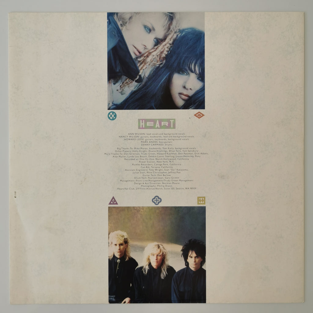 Heart – Bad Animals Vinyl LP 1987