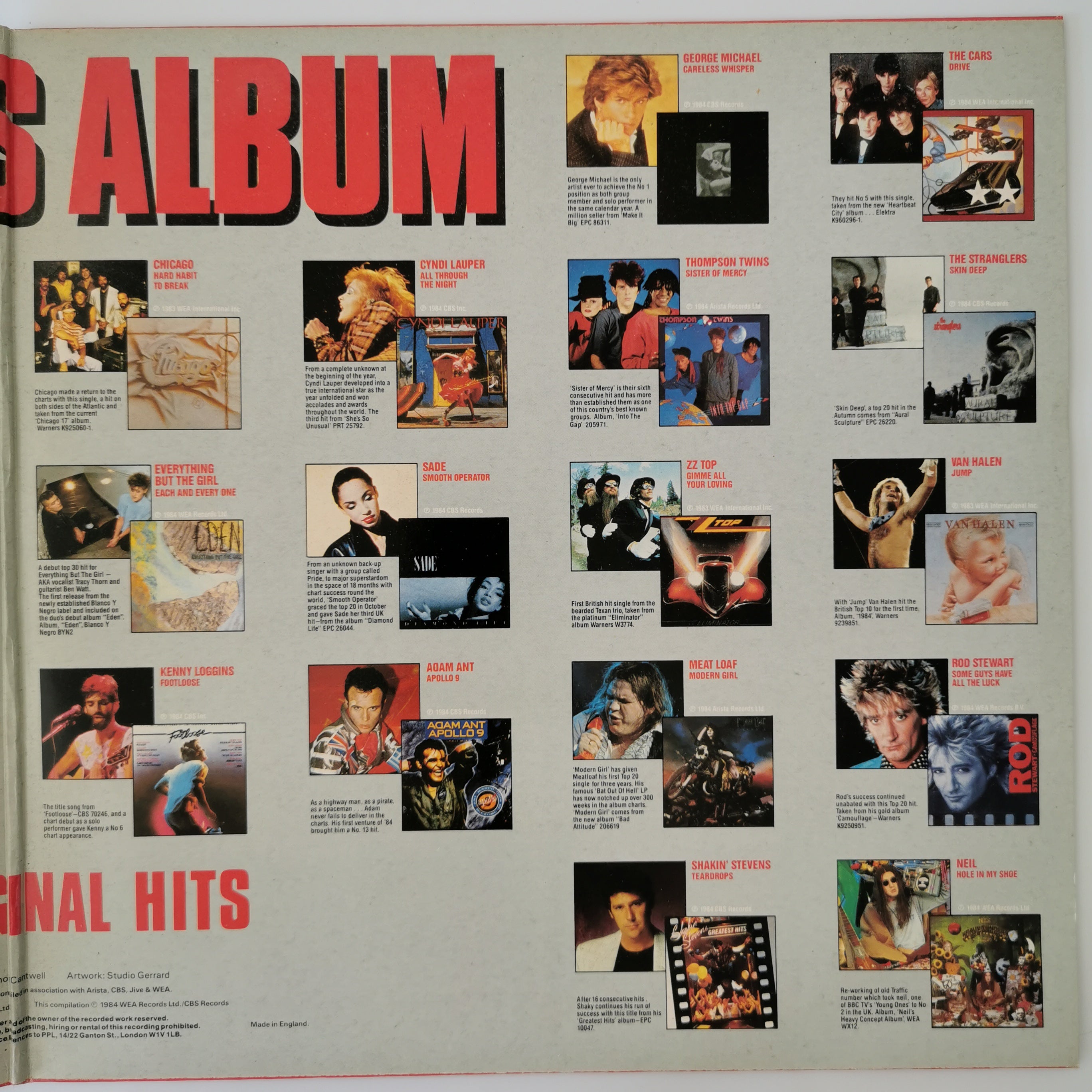The Hits Album Double Vinyl LP 1984