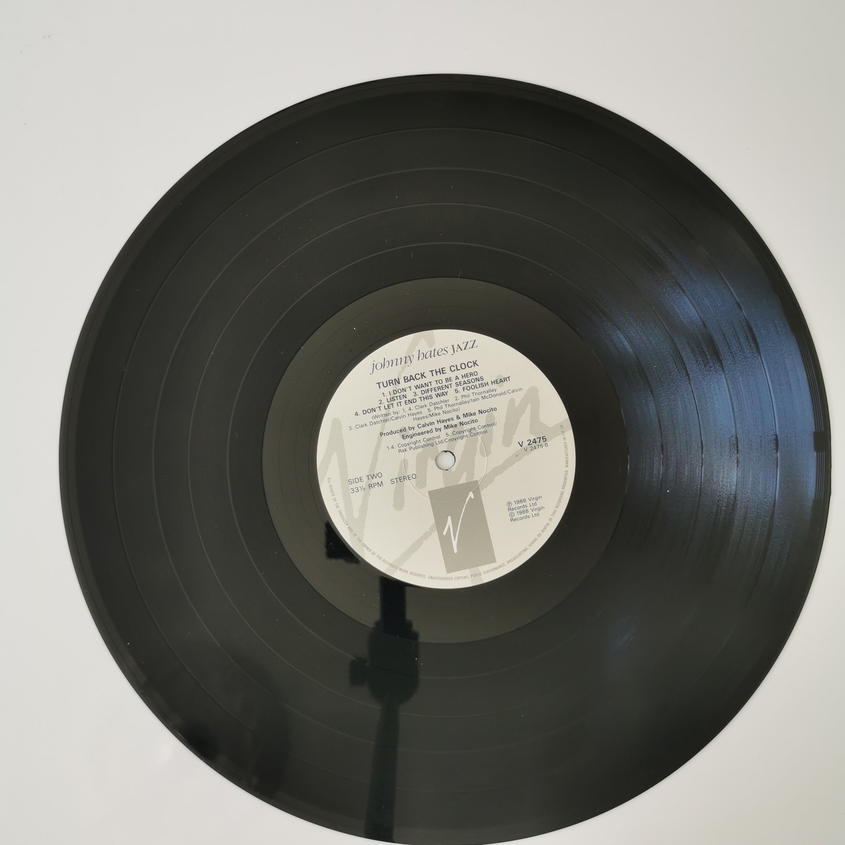 Johnny Hates Jazz Turn Back The Clock Vinyl LP