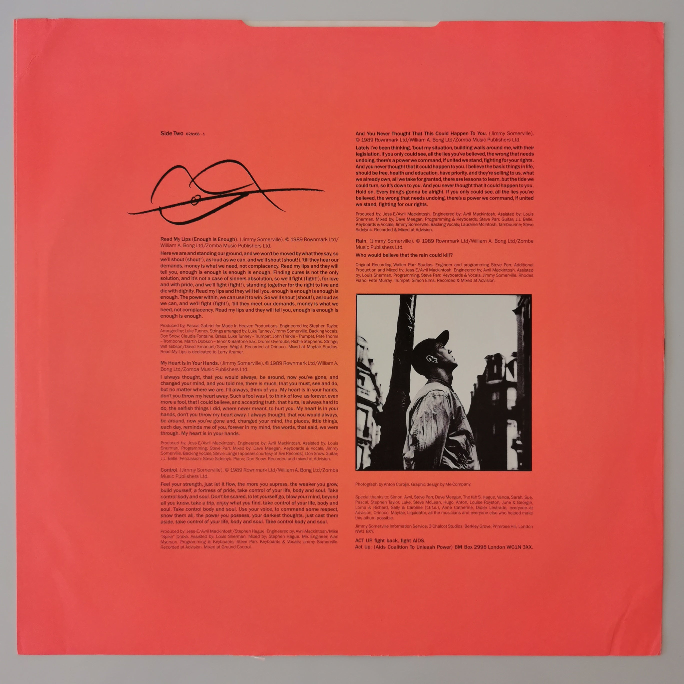 Jimmy Somerville – Read My Lips Vinyl LP