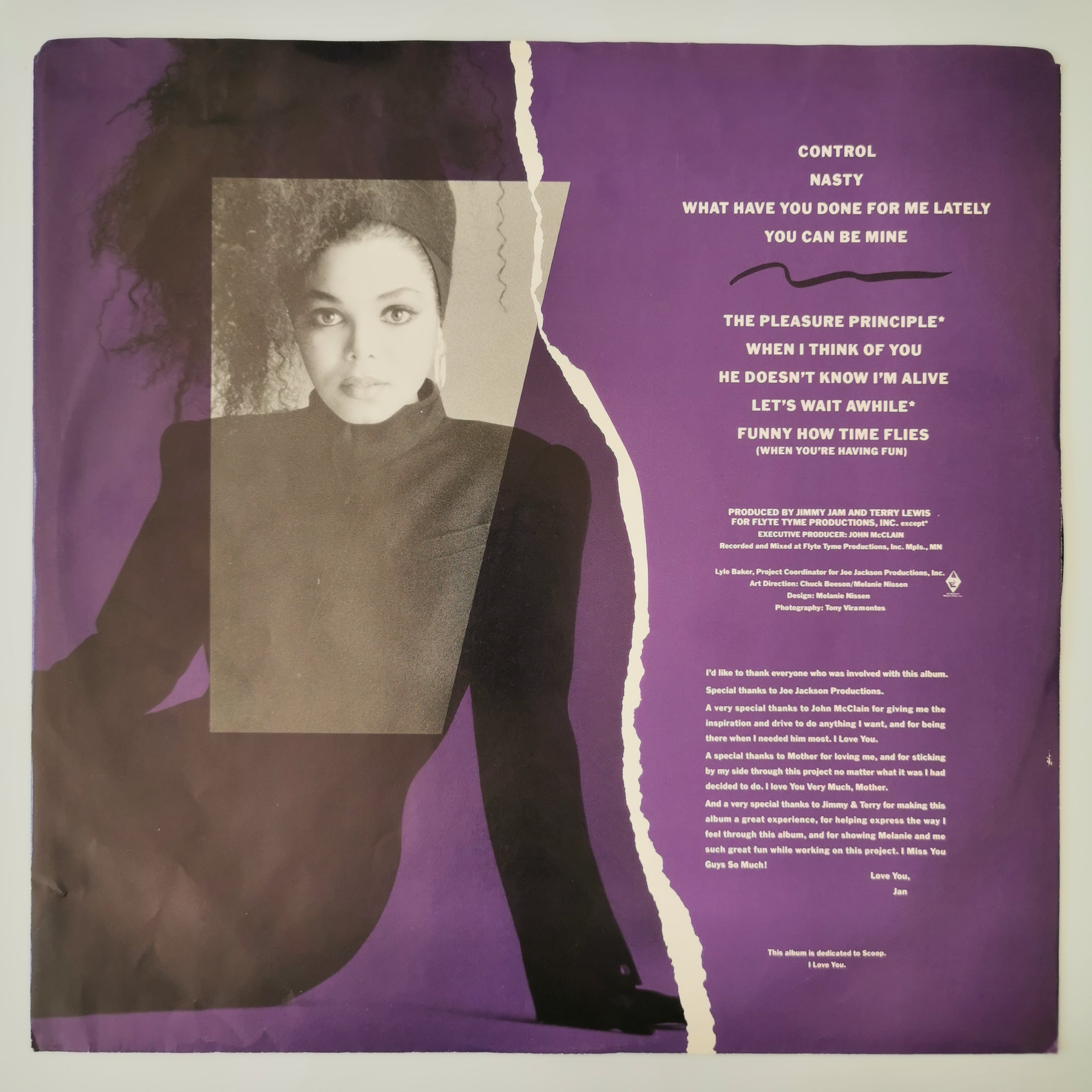 Janet Jackson – Control Vinyl LP 1986