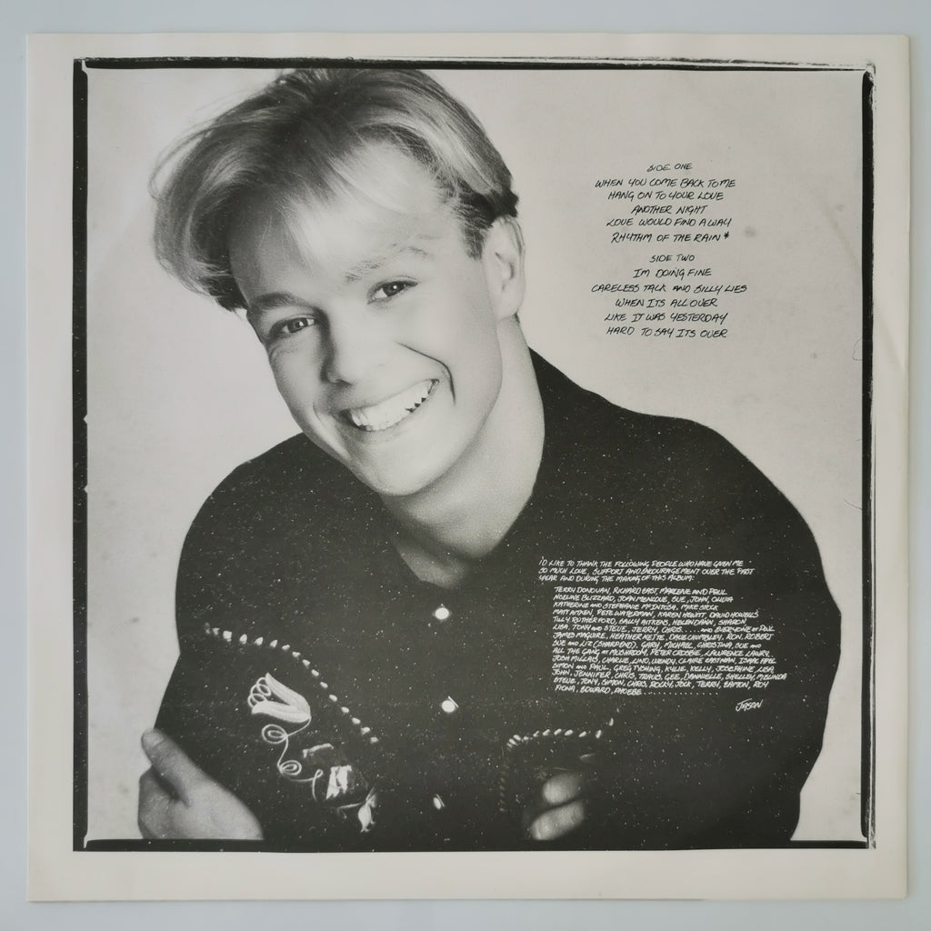 Jason Donovan – Between The Lines Vinyl LP Inc Poster