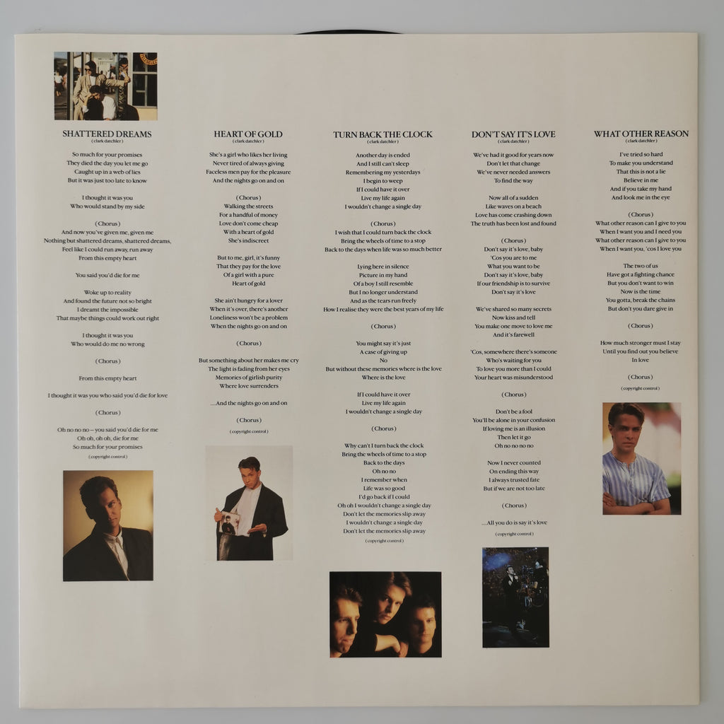 Johnny Hates Jazz Turn Back The Clock Vinyl LP