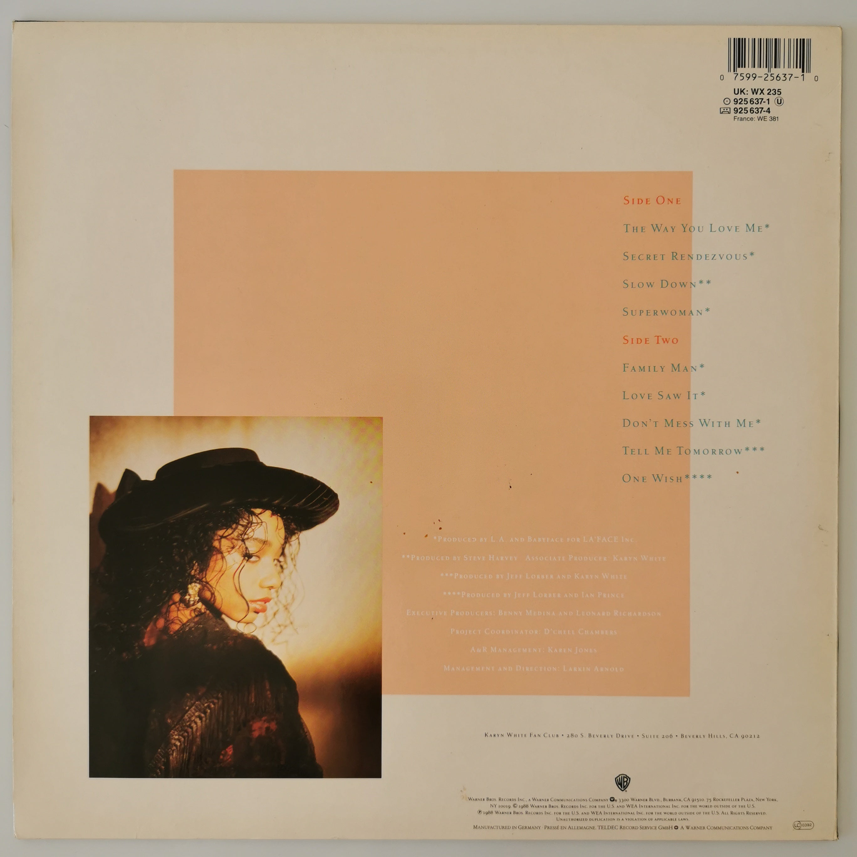 Karyn White-Karyn White Vinyl LP 1988