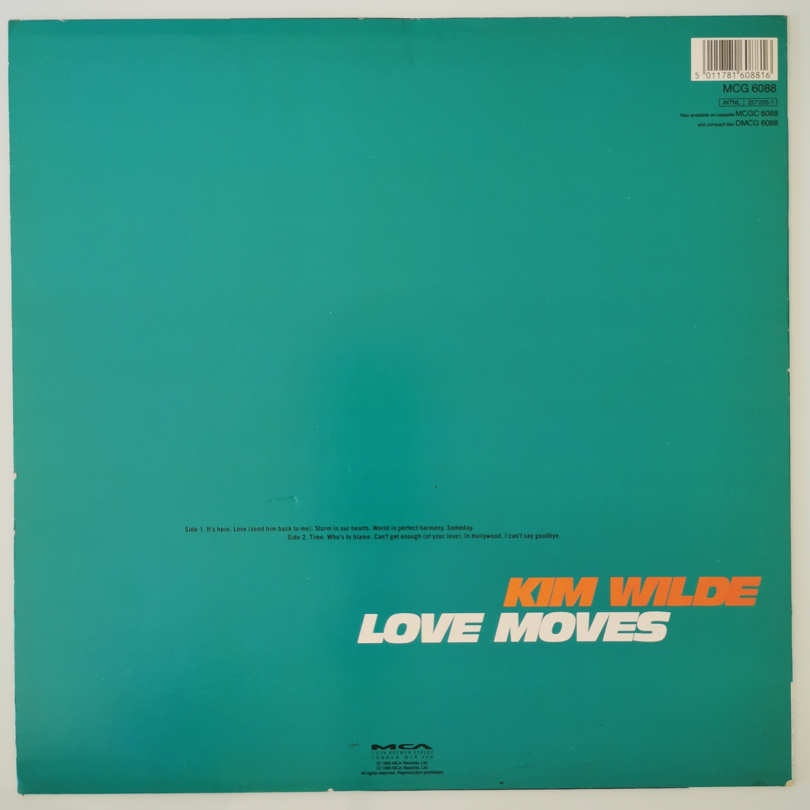 Kim Wilde – Love Moves Vinyl LP Record