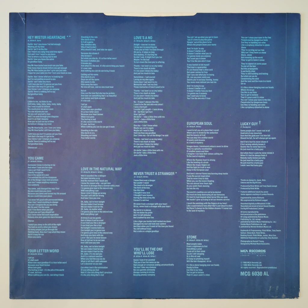 Kim Wilde – Close Vinyl LP 1988