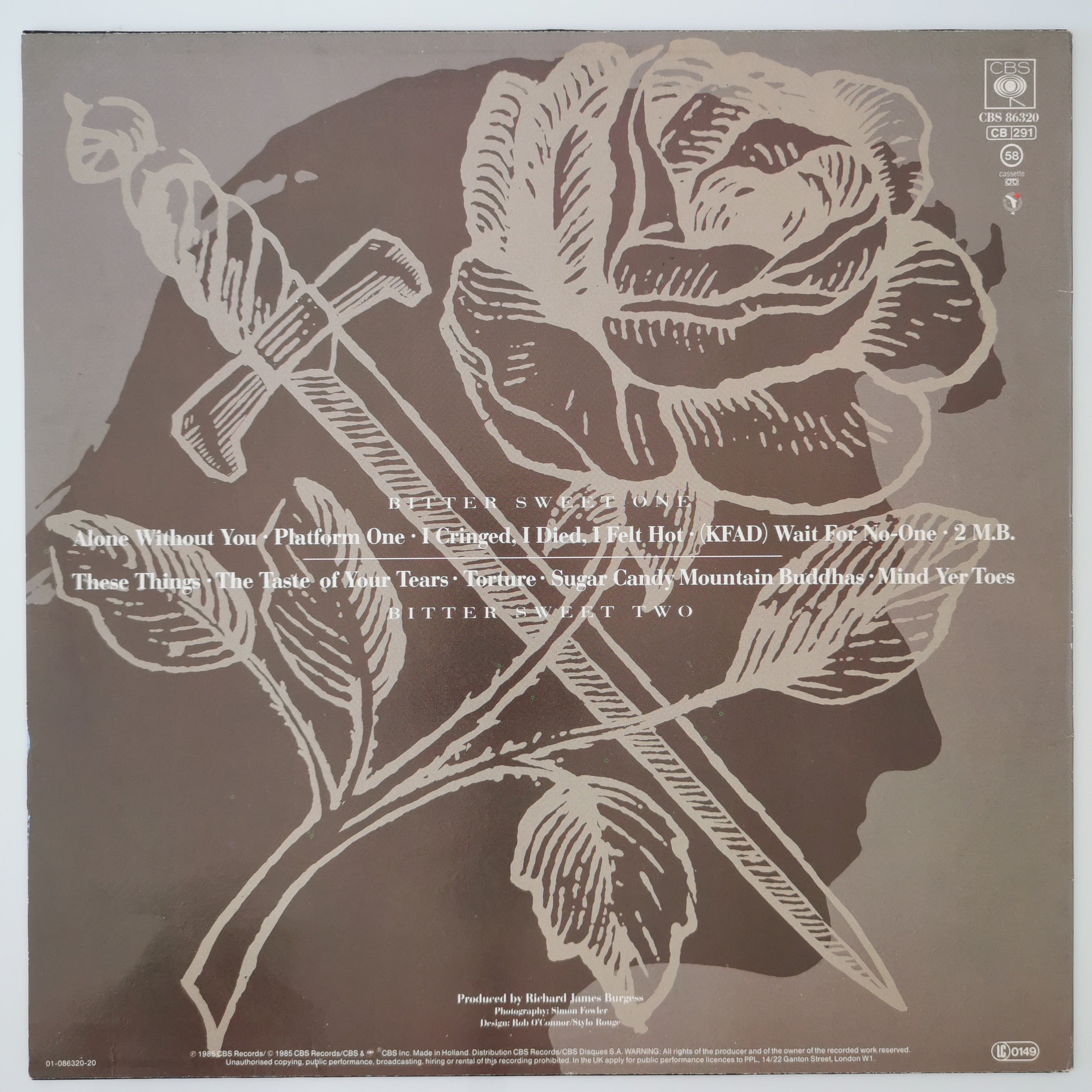 King – Bitter Sweet Vinyl LP 1985