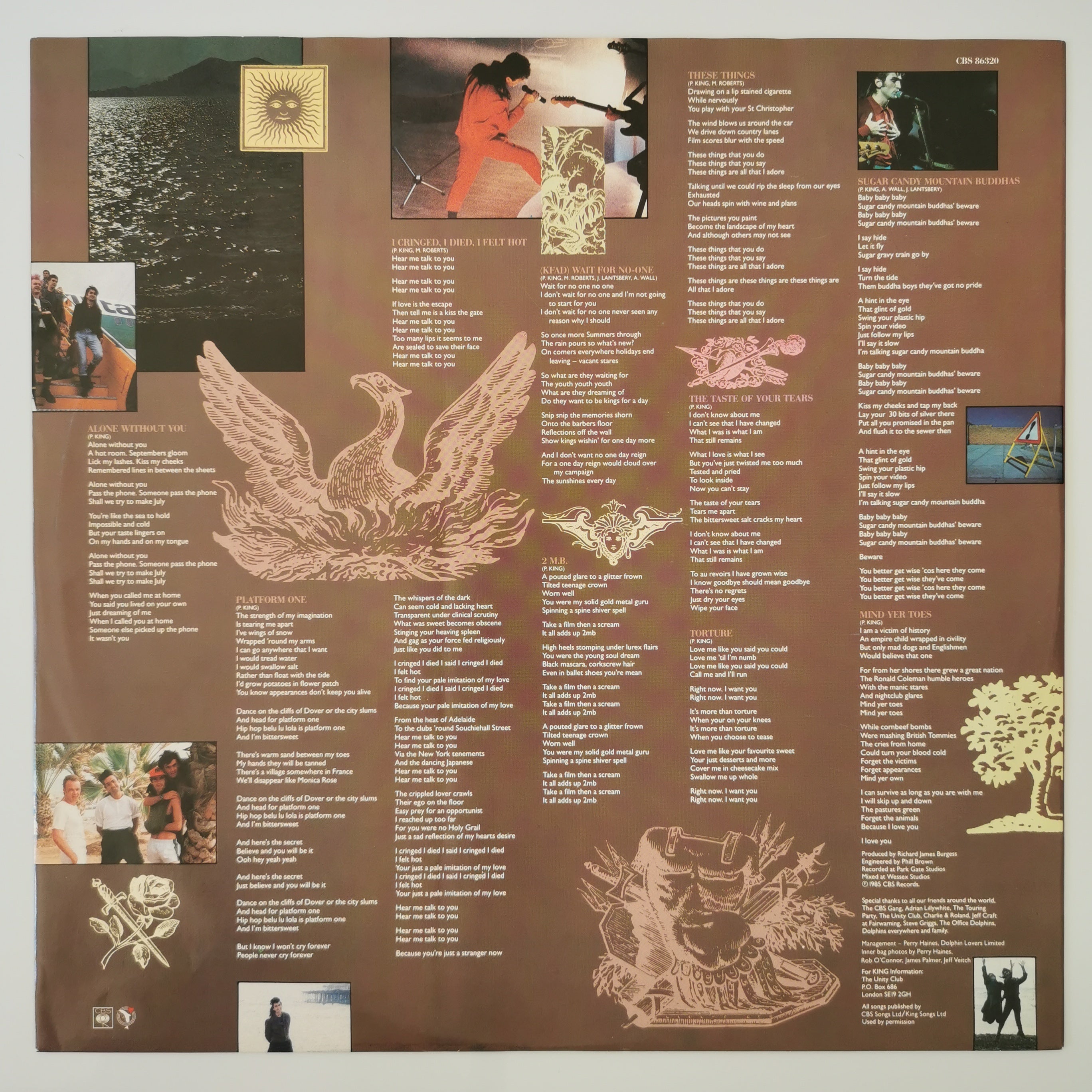 King – Bitter Sweet Vinyl LP 1985