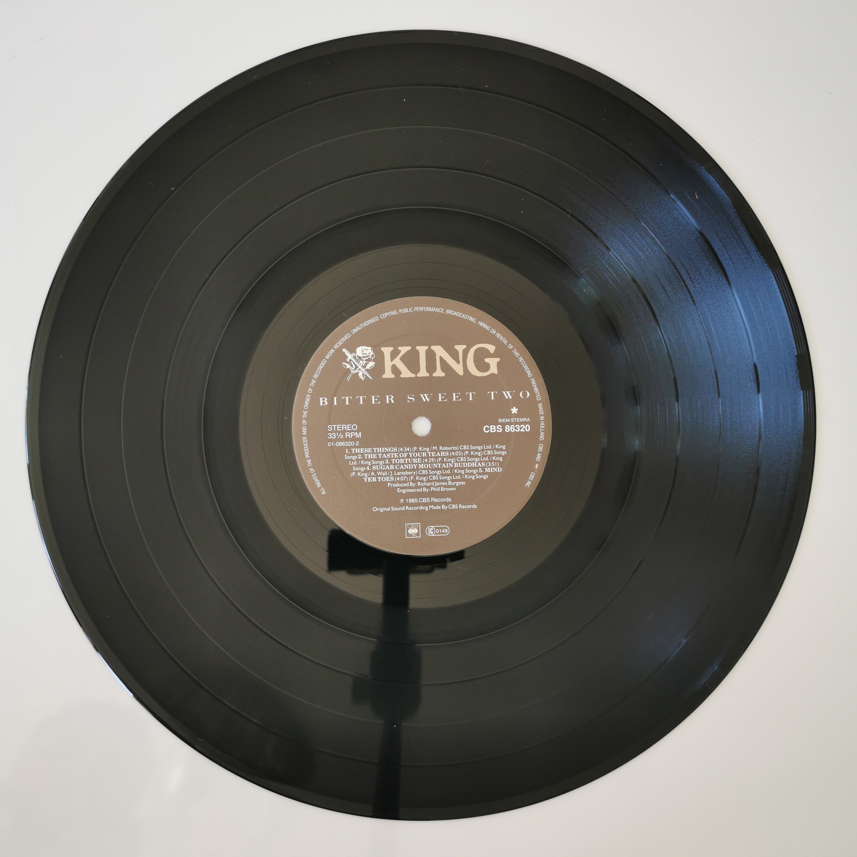 King – Bitter Sweet Vinyl LP 1985