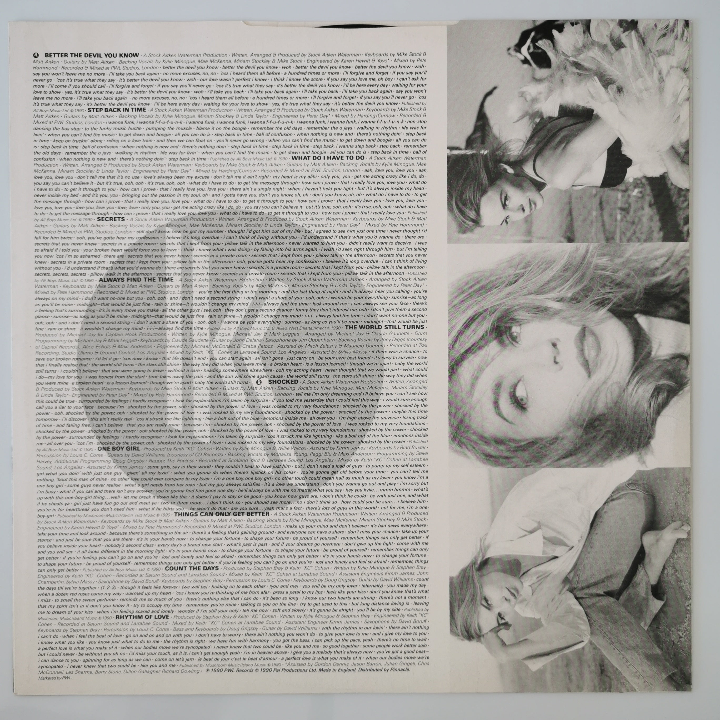 Kylie Minogue – Rhythm Of Love Vinyl LP