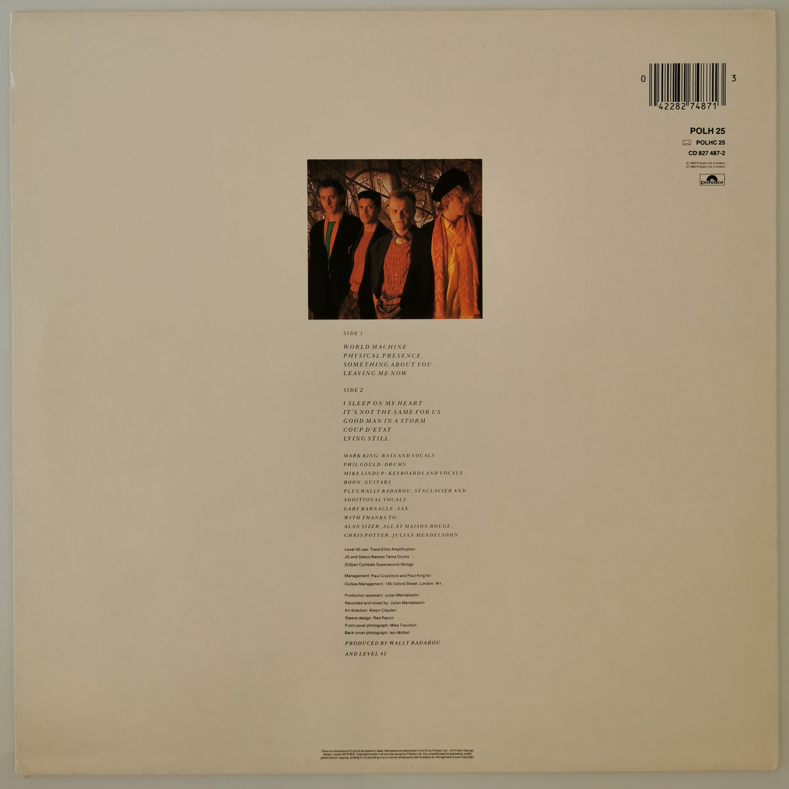 Level 42 – World Machine Vinyl LP