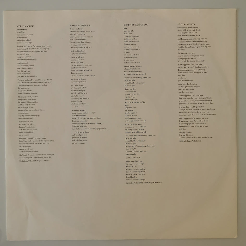 Level 42 – World Machine Vinyl LP