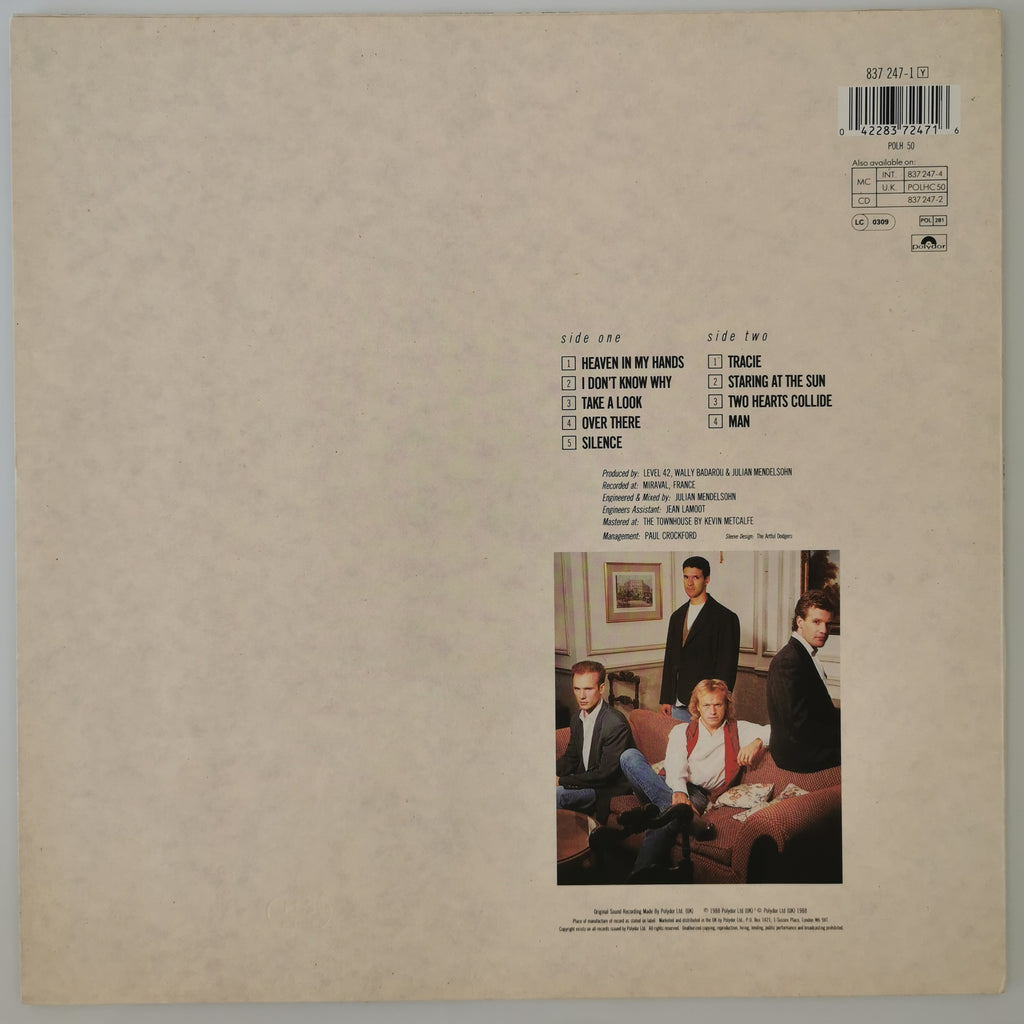 Level 42 – Staring At The Sun Vinyl LP Record