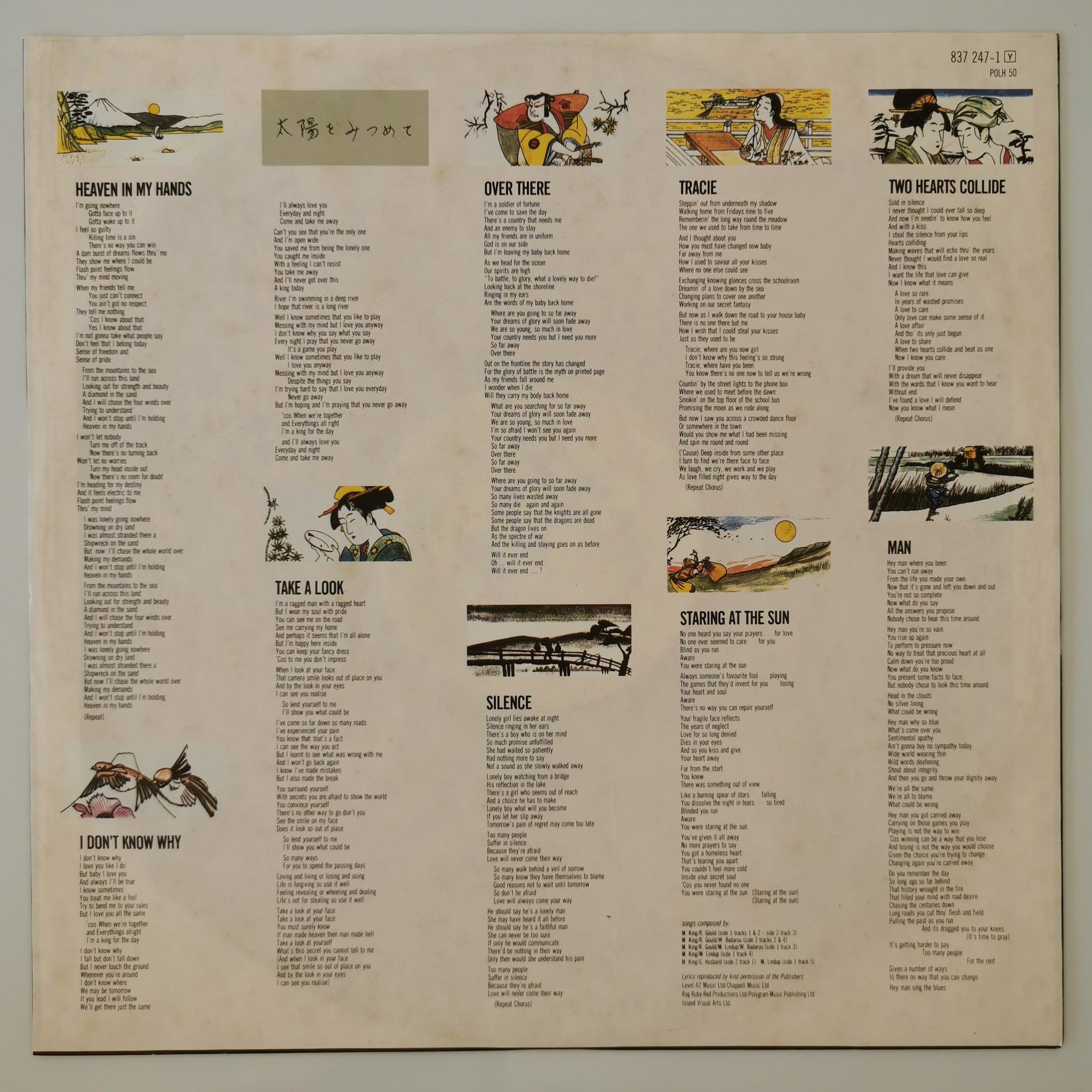 Level 42 – Staring At The Sun Vinyl LP Record