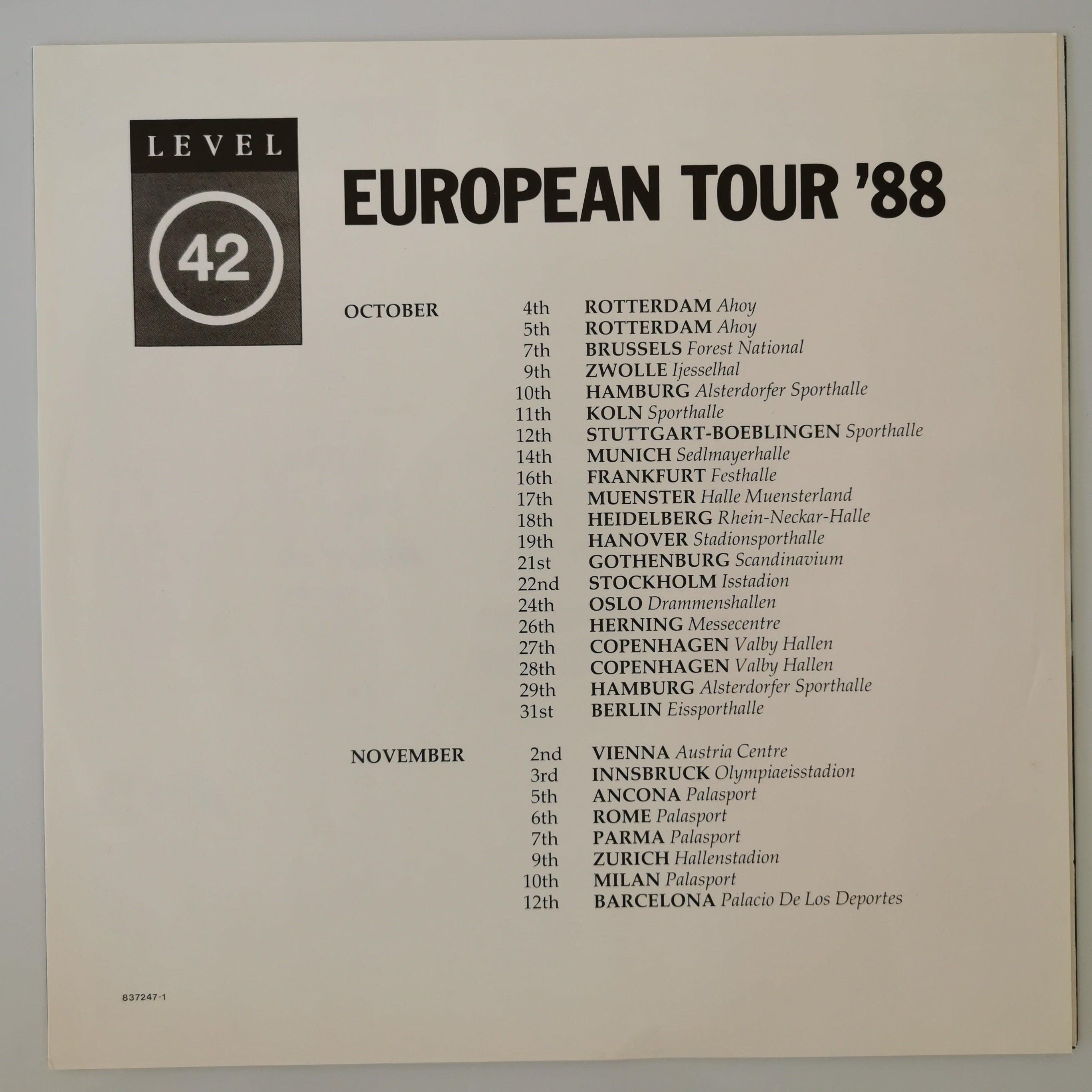 Level 42 – Staring At The Sun Vinyl LP Record