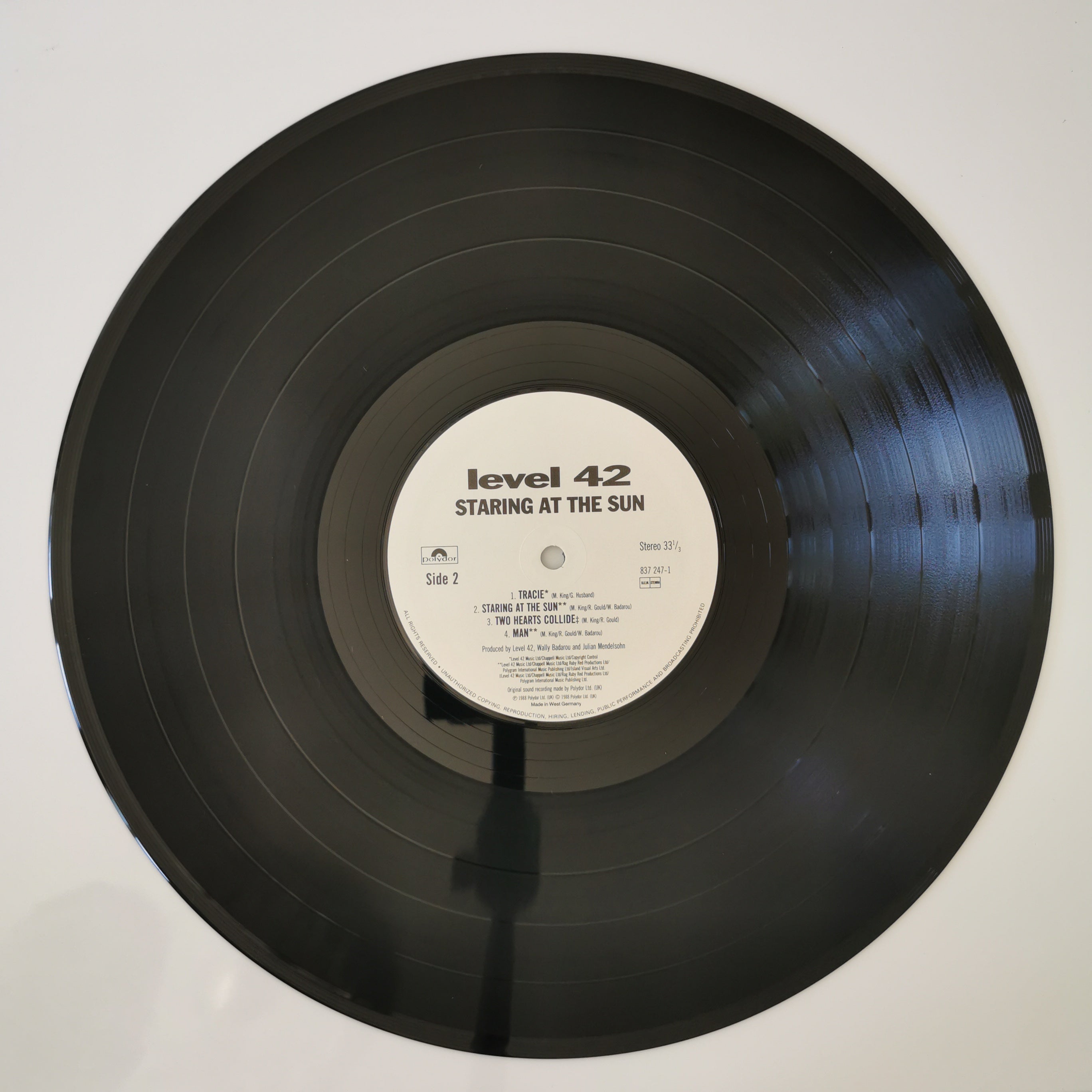 Level 42 – Staring At The Sun Vinyl LP Record