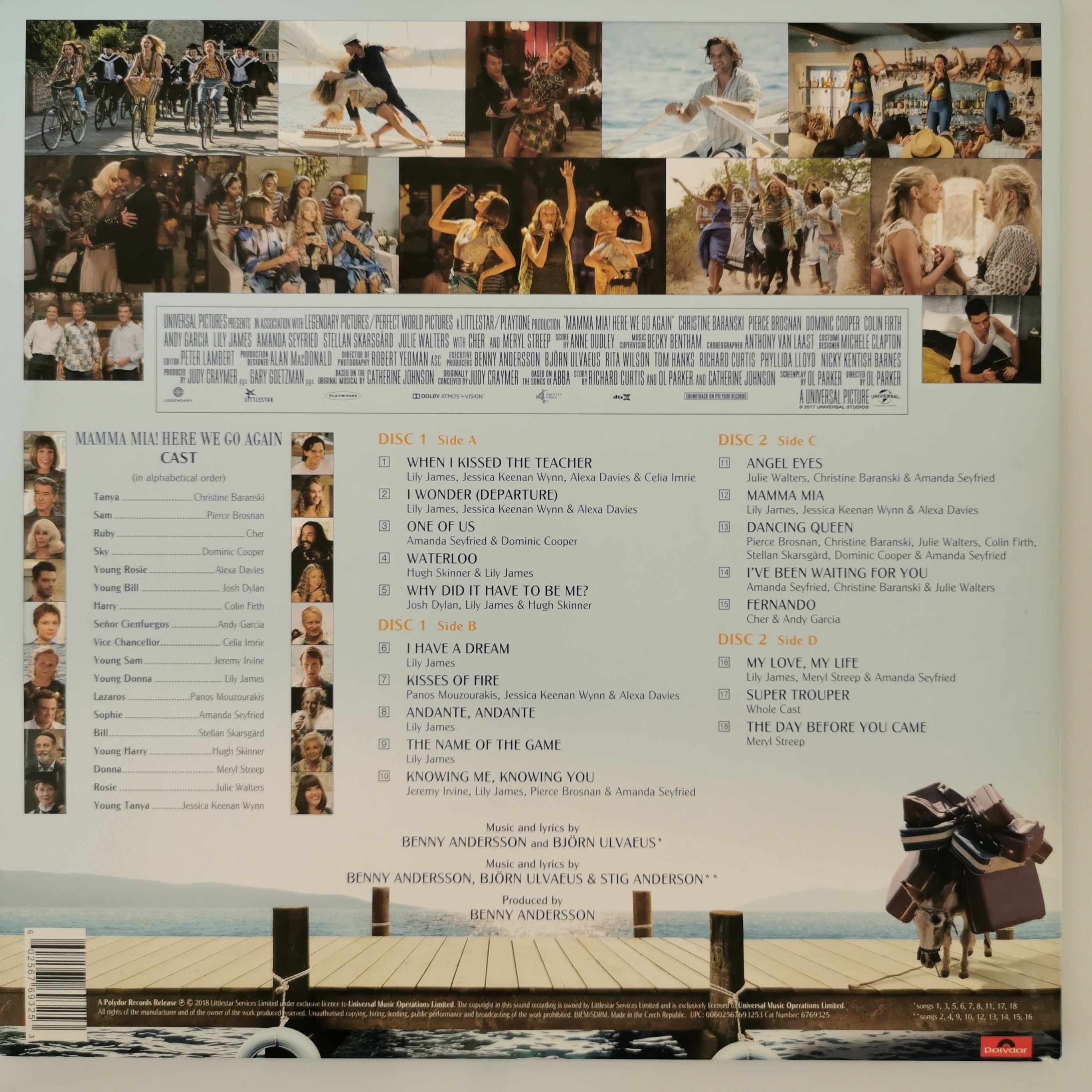 Abba Mamma Mia! Here We Go Again Movie Soundtrack Double Vinyl LP