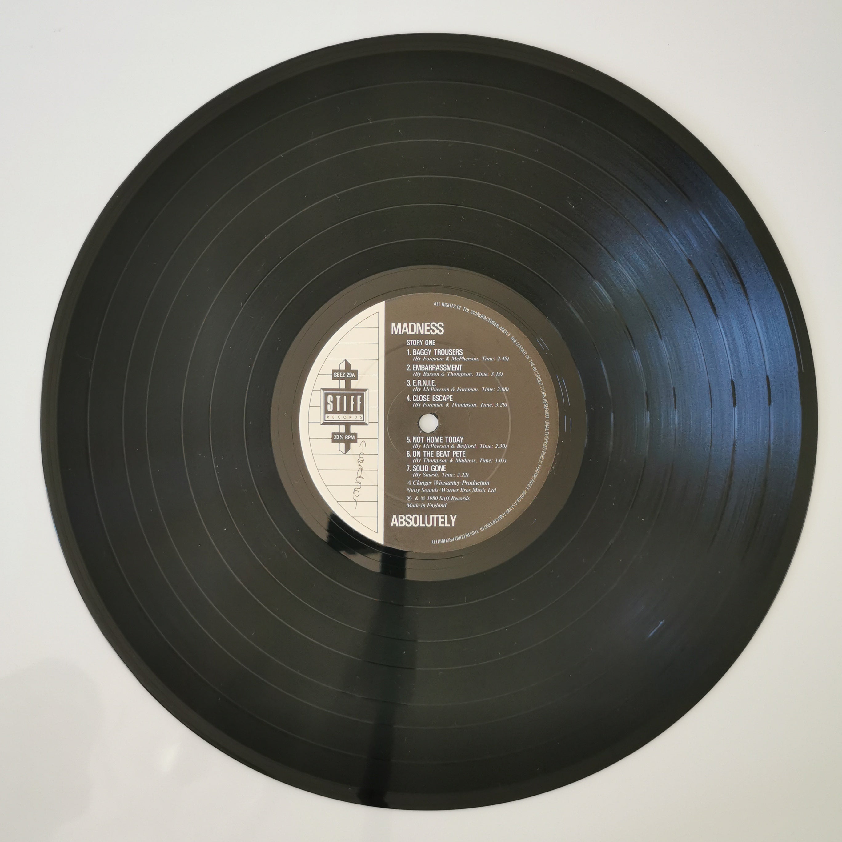 Madness – Absolutely Vinyl LP Record