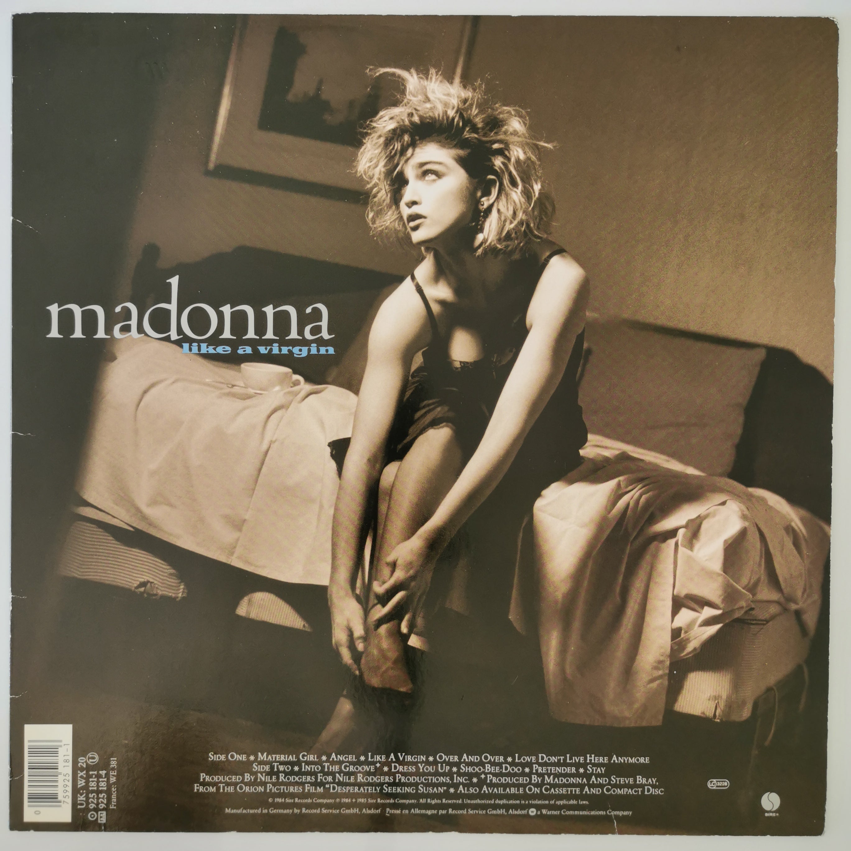 Madonna – Like A Virgin Vinyl LP 1984