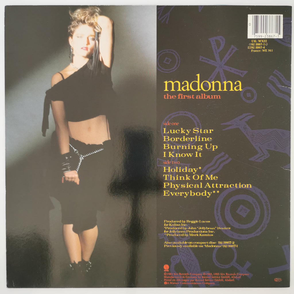 Madonna The First Album Vinyl LP Record 1985