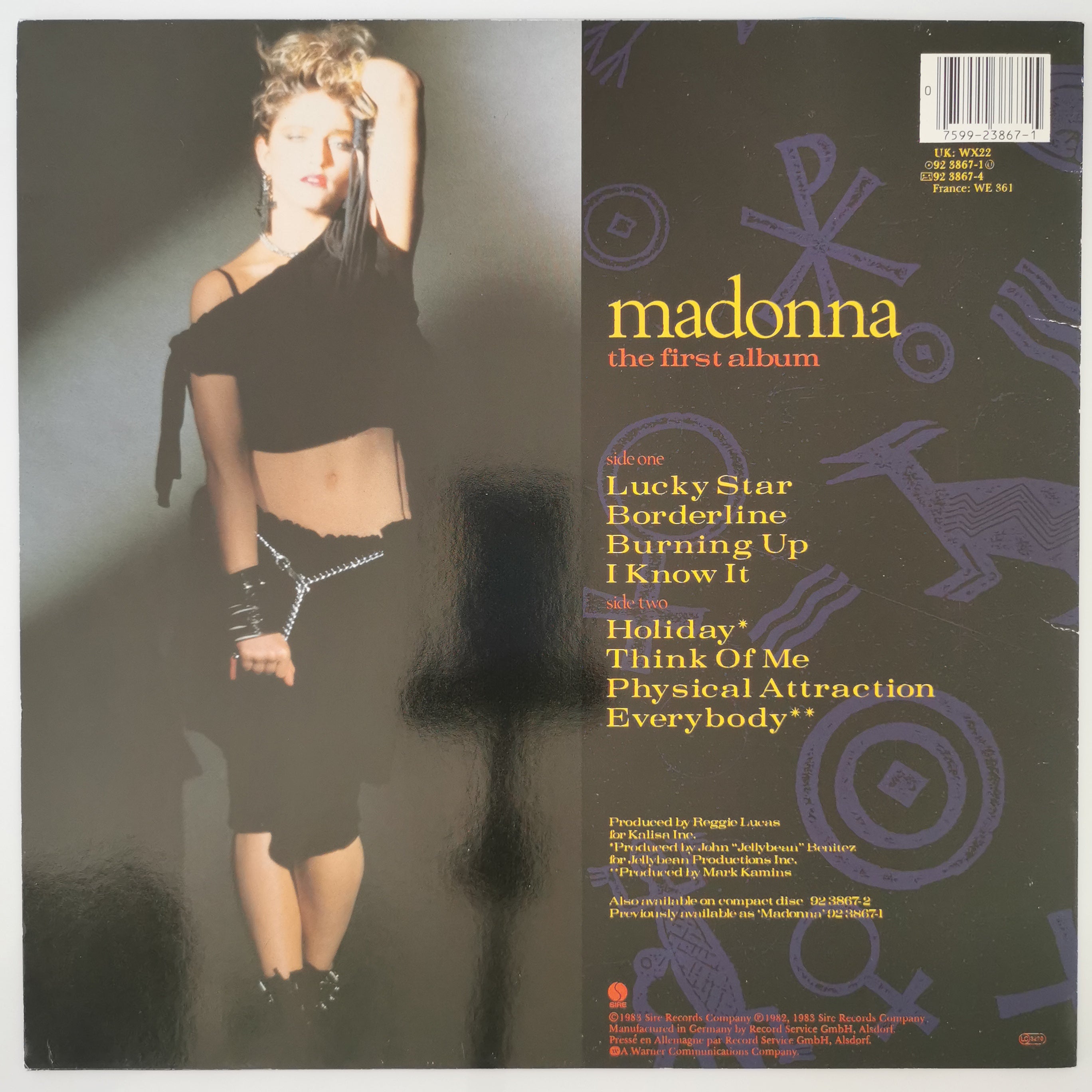 Madonna The First Album Vinyl LP Record 1985