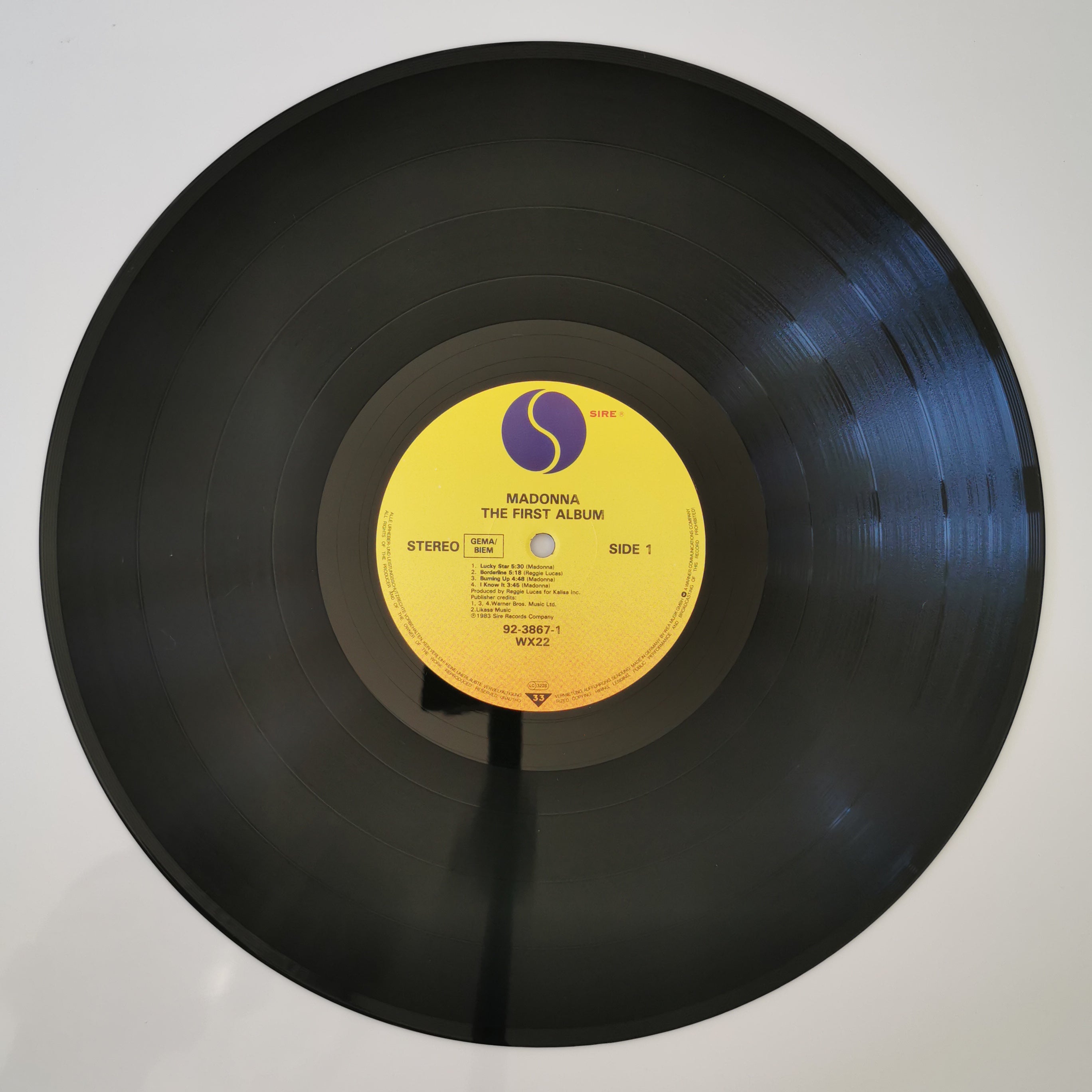 Madonna The First Album Vinyl LP Record 1985