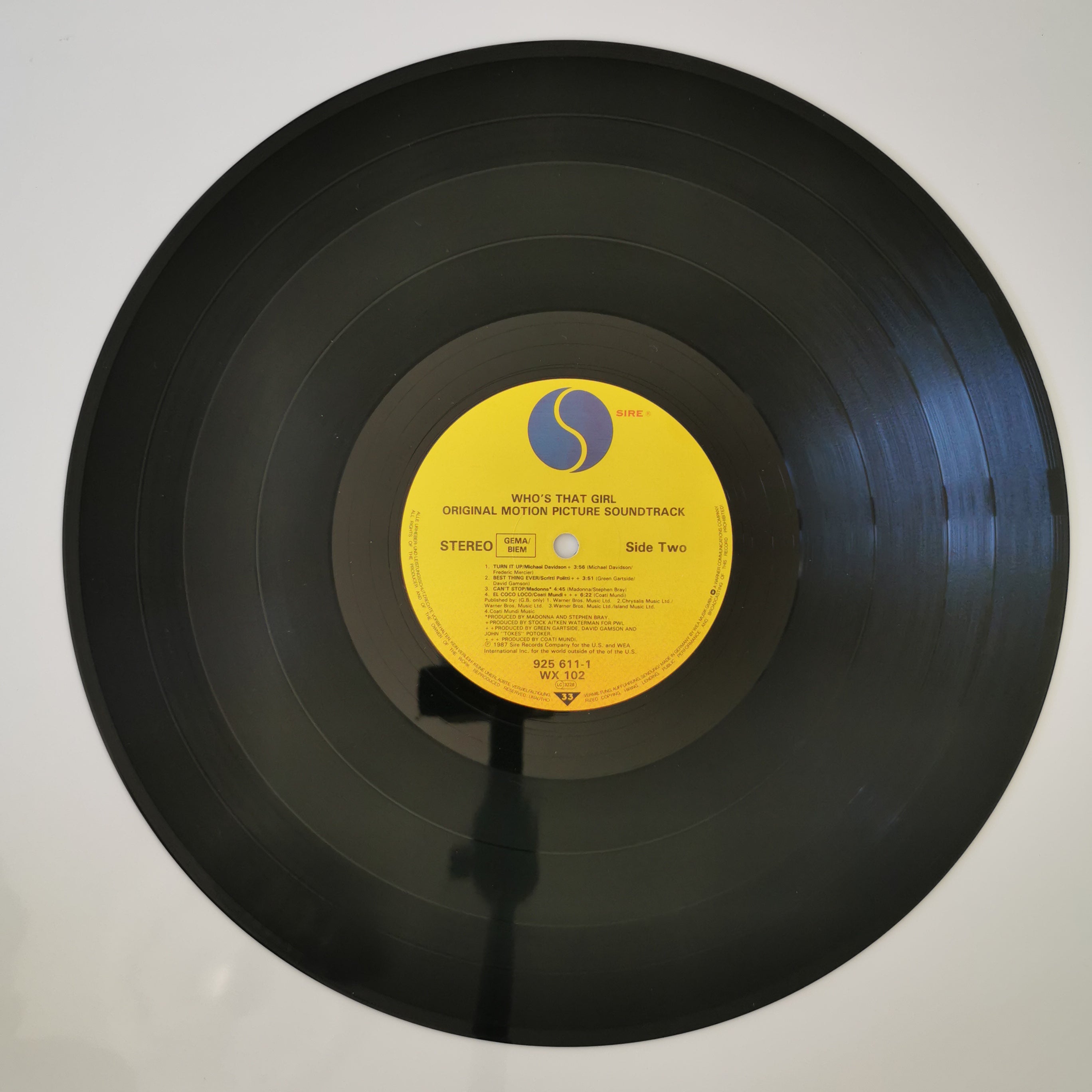 Madonna Who's That Girl Vinyl LP