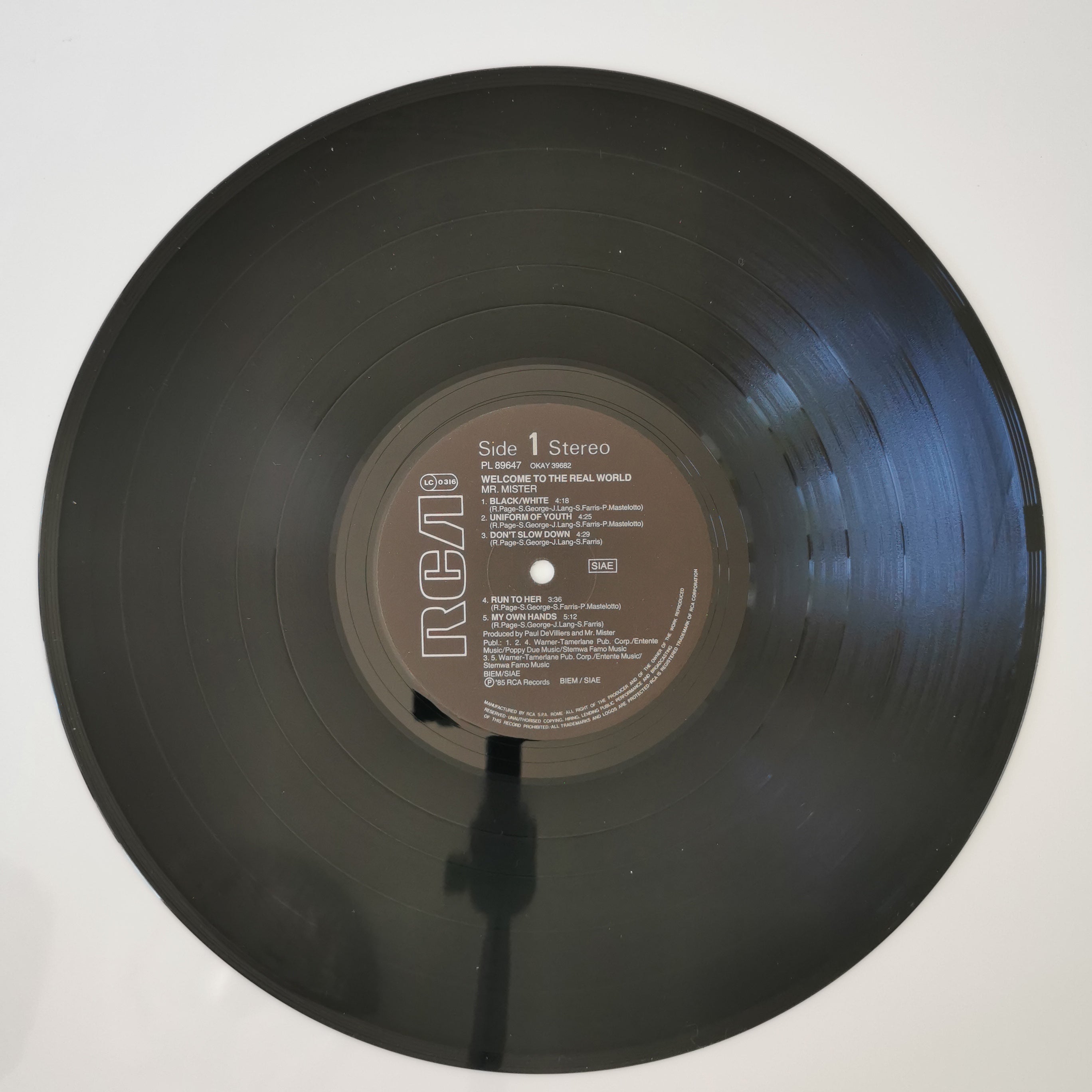 Mr. Mister – Welcome To The Real World Vinyl LP
