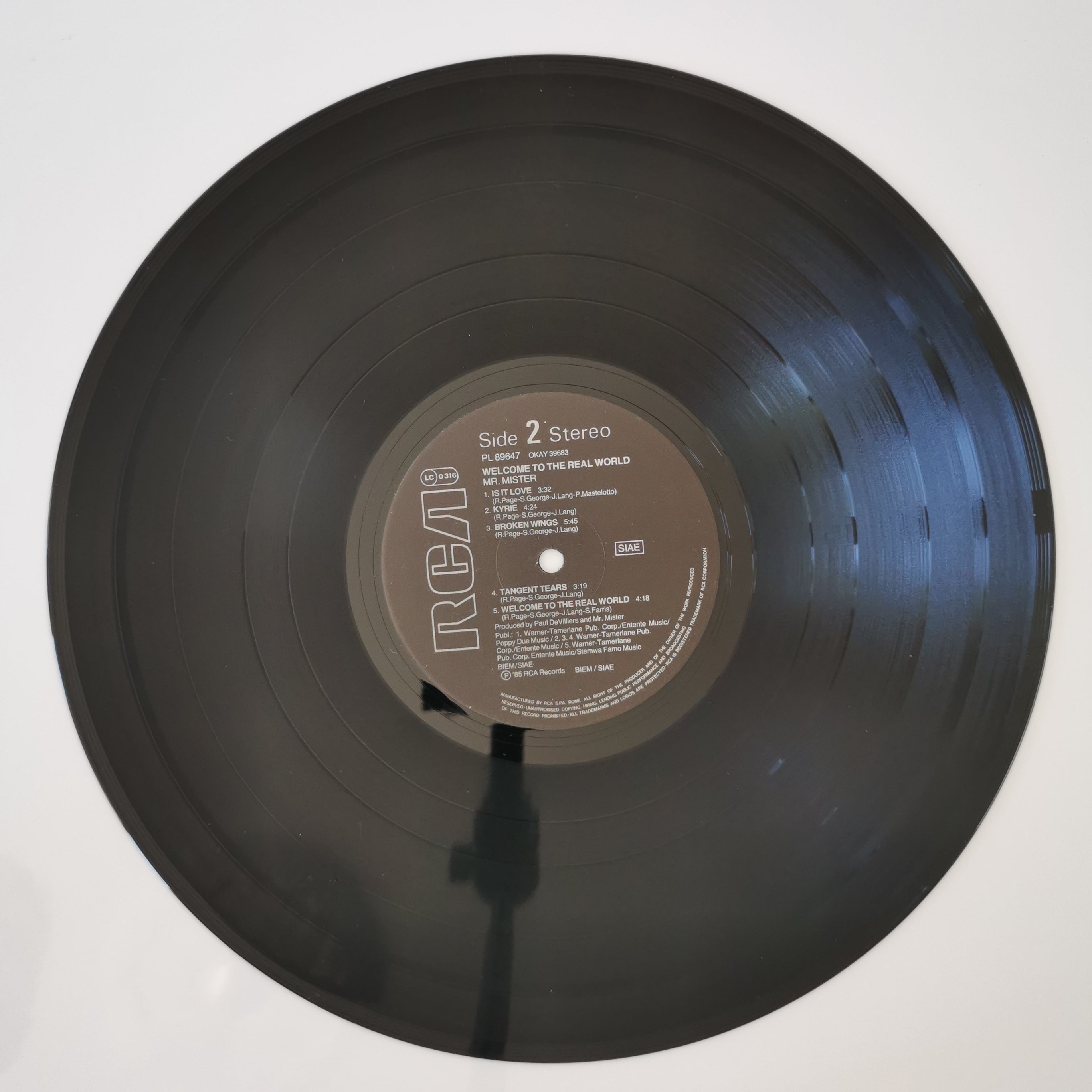 Mr. Mister – Welcome To The Real World Vinyl LP