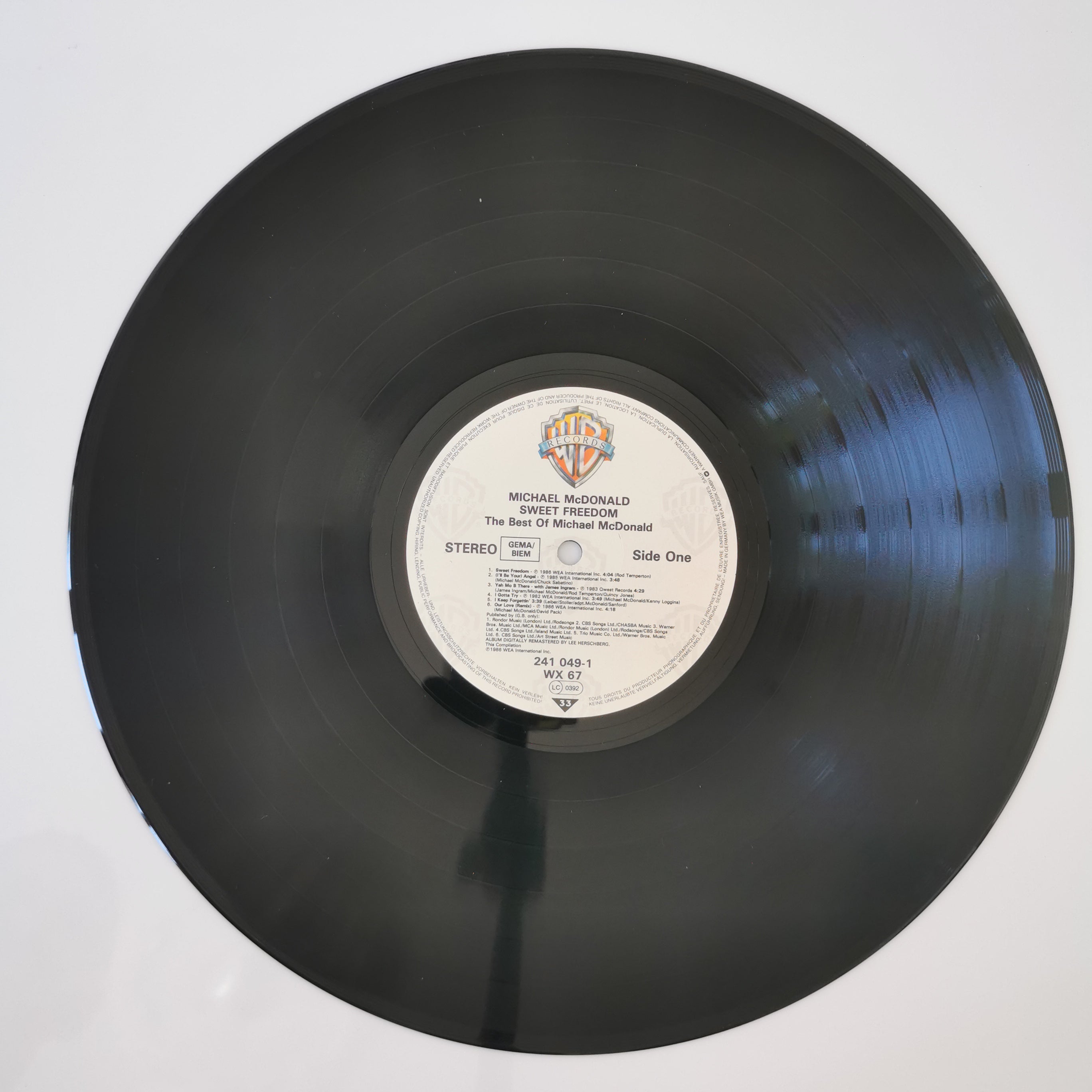 Michael McDonald Sweet Freedom Vinyl LP