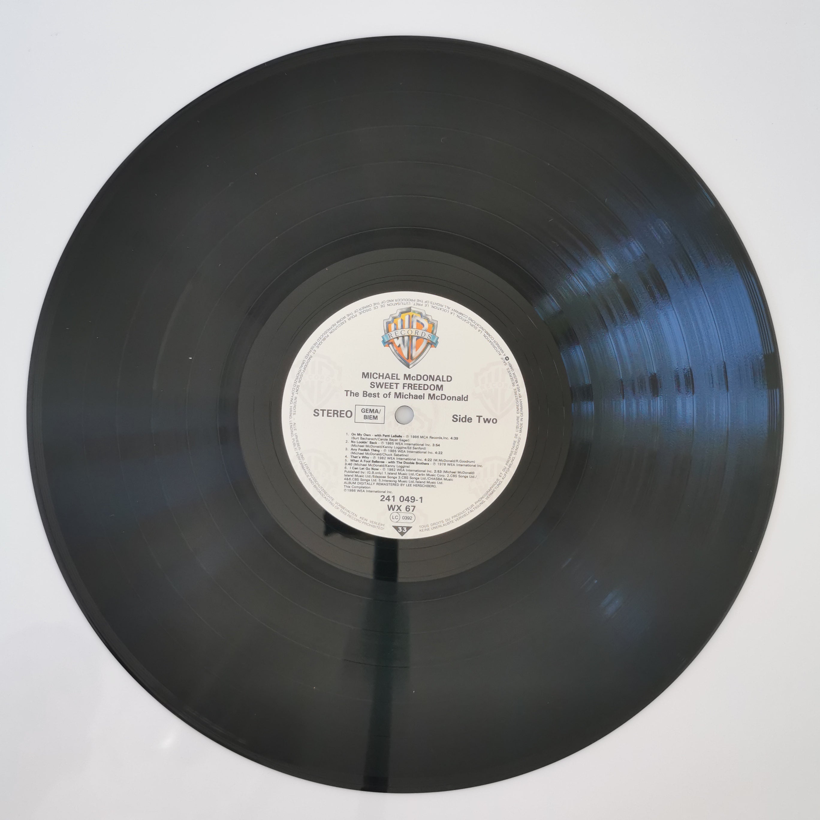 Michael McDonald Sweet Freedom Vinyl LP
