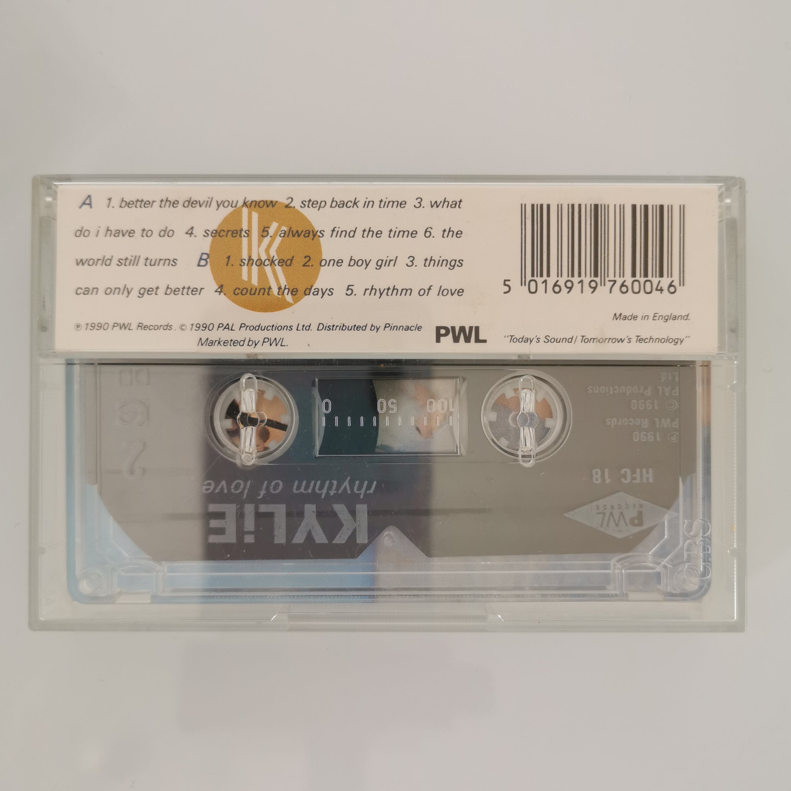Kylie Minogue Rhythm Of Love Cassette 1990