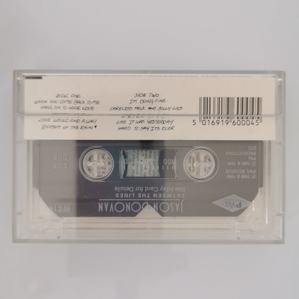 Jason Donovan Between The Lines Cassette 1990