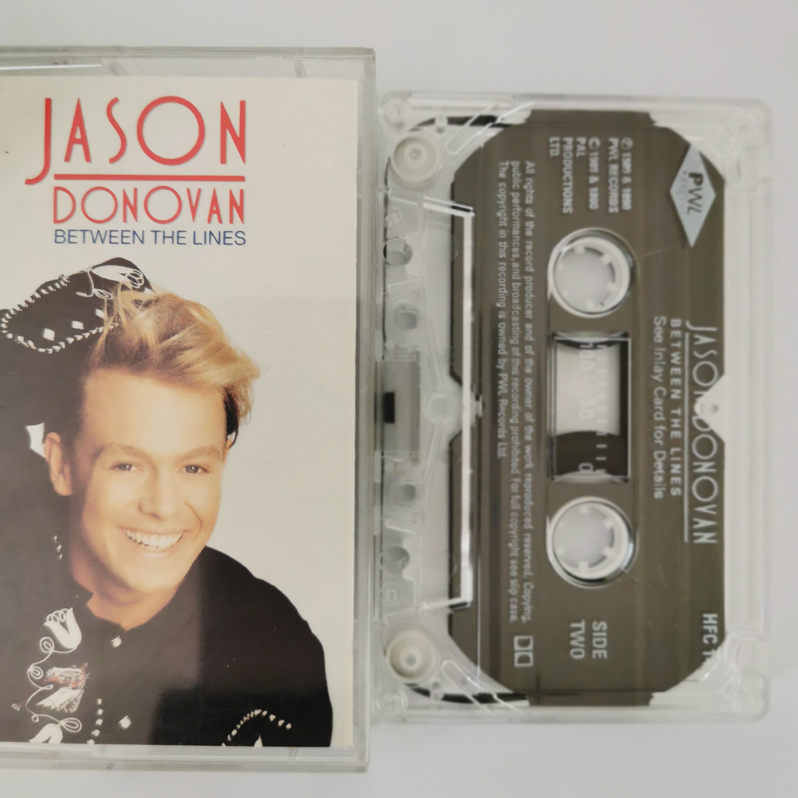 Jason Donovan Between The Lines Cassette 1990