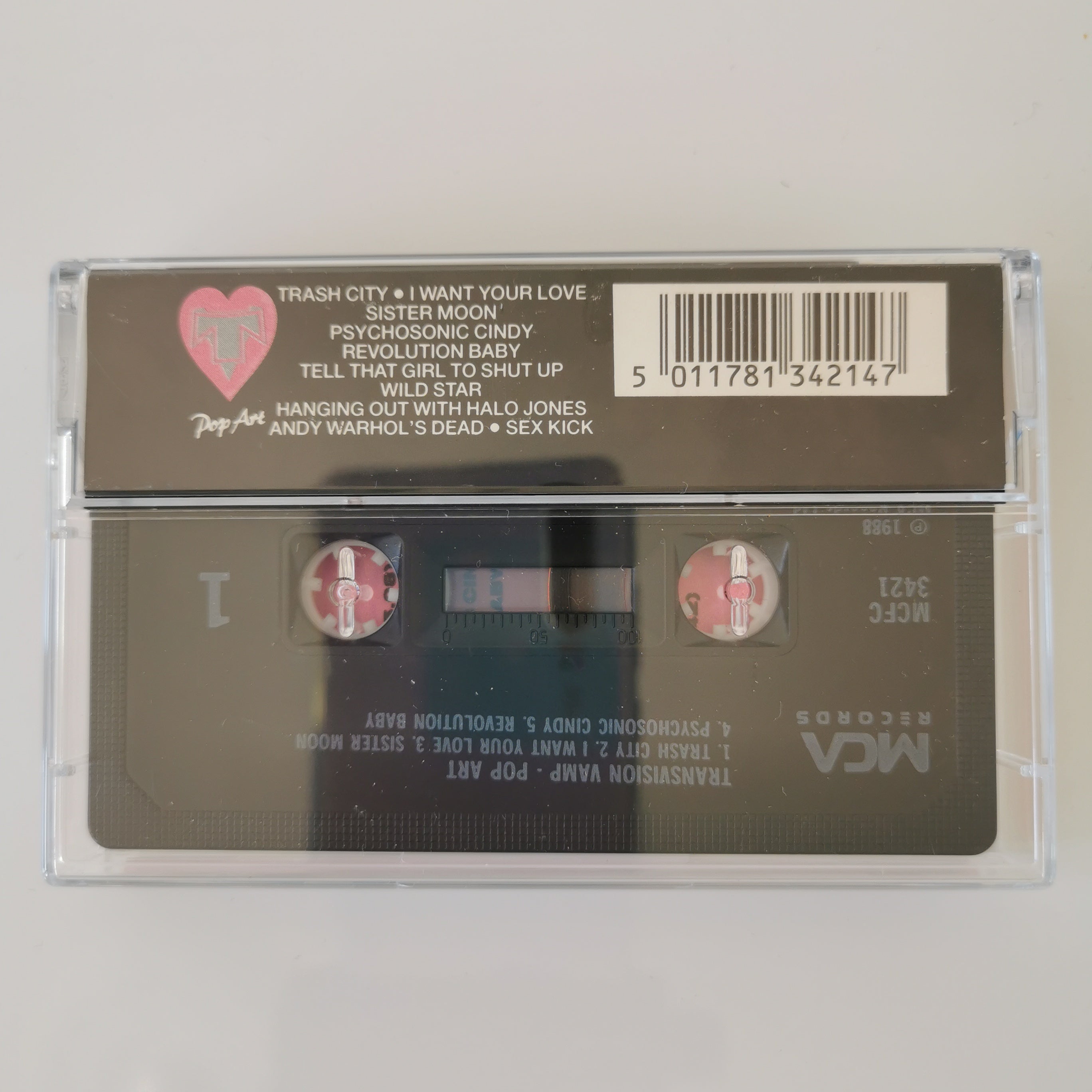Transvision Vamp Pop Art Cassette Tape 1988
