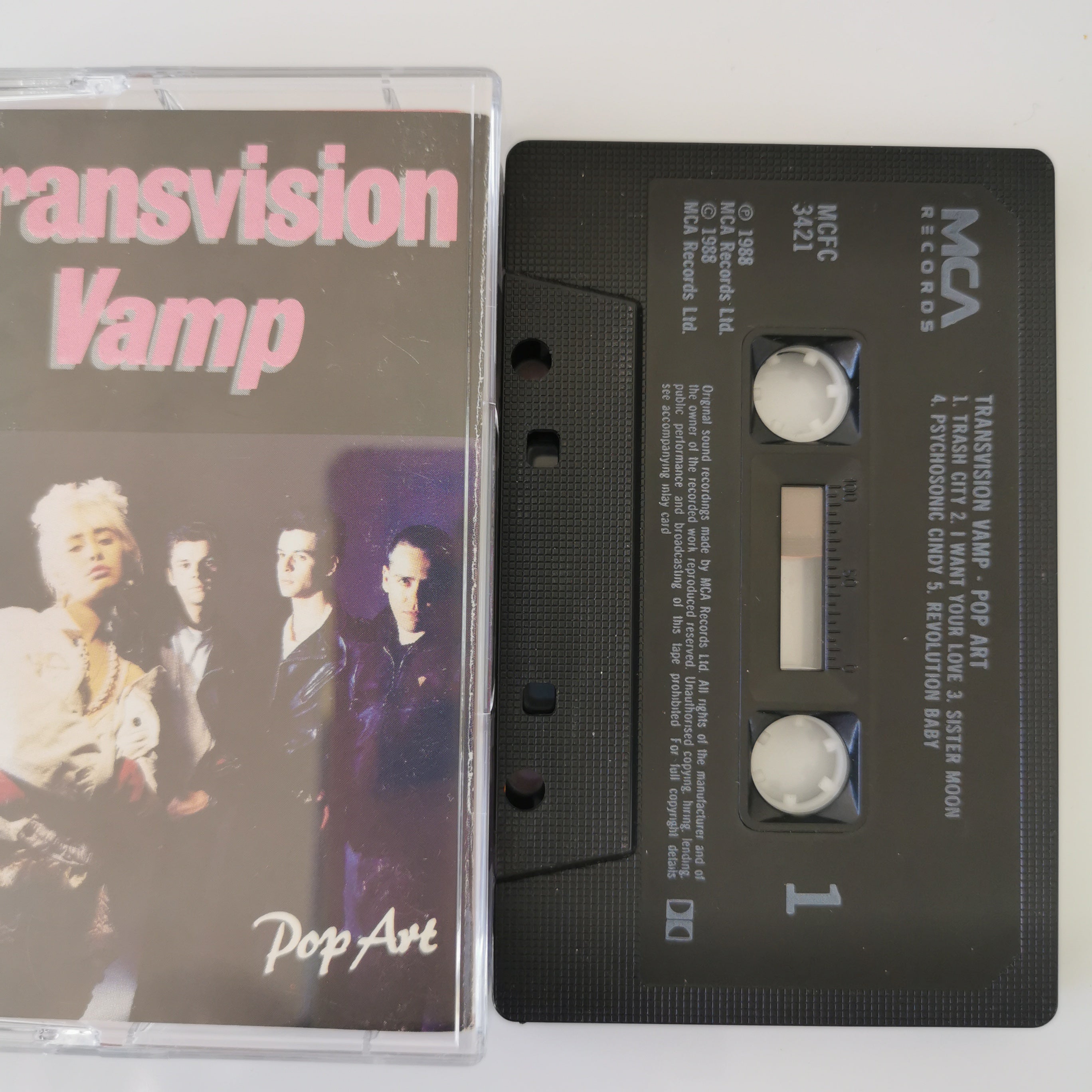 Transvision Vamp Pop Art Cassette Tape 1988